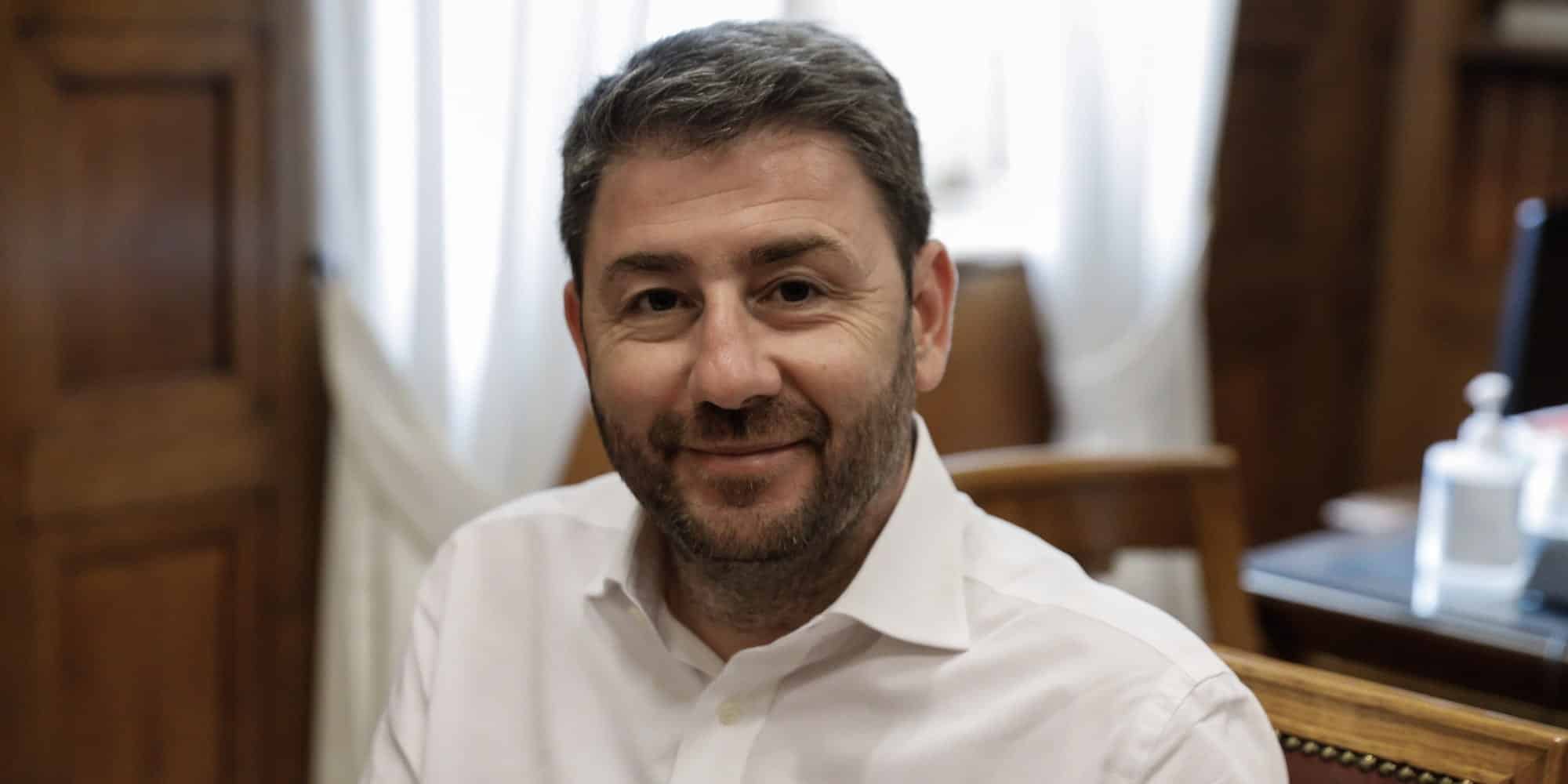 Ο πρόεδρος του ΠΑΣΟΚ Νίκος Ανδρουλάκης