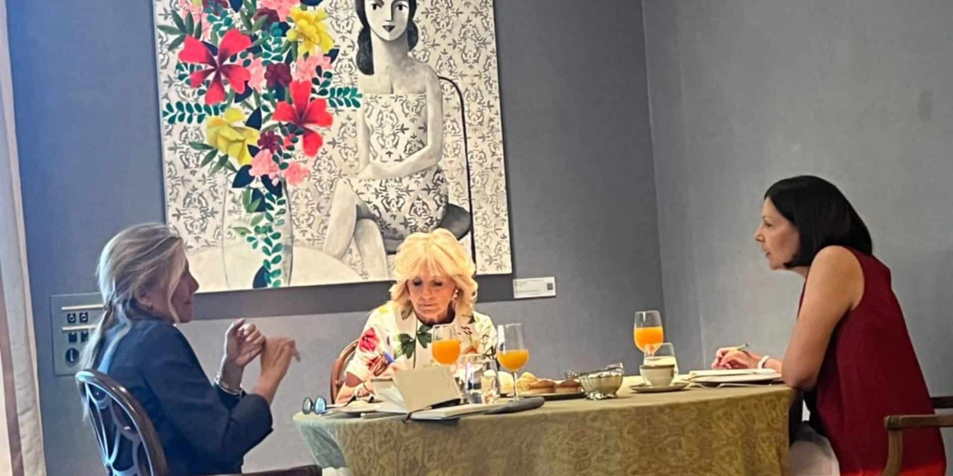 Τζιλ Μπάιντεν, Μαρέβα Γκραμπόφσκι-Μητσοτάκη και Ανίκ Πέντερς