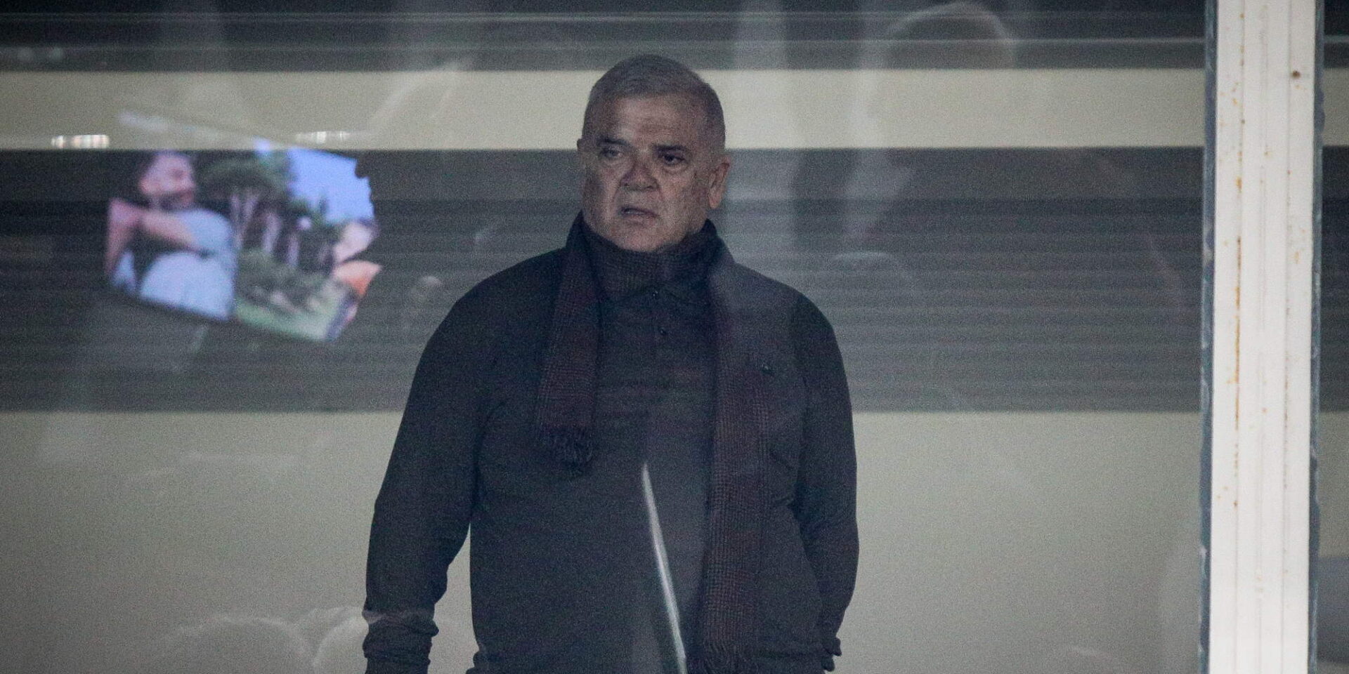Ο πρόεδρος της ΠΑΕ ΑΕΚ, Δημήτρης Μελισσανίδης στα VIP του γηπέδου