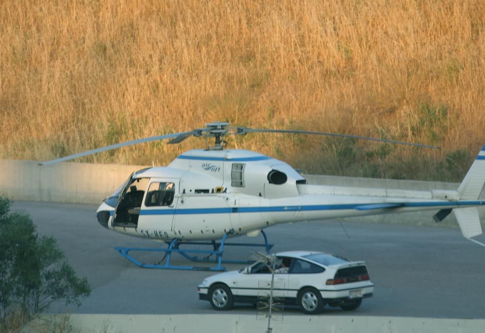 Το ελικόπτερο που το έσκασε ο Βασίλης Παλαιοκώστας 