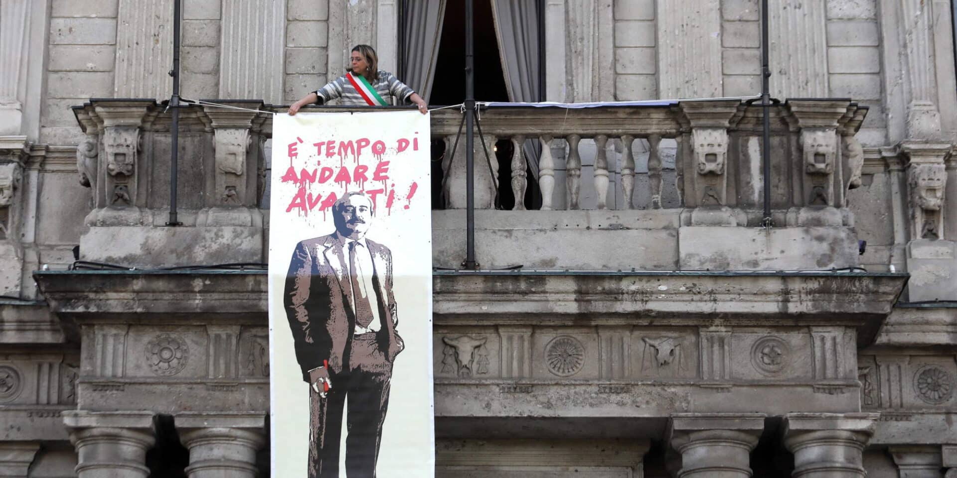 Πανό του Φαλκόνε, 30 χρόνια μετά τη δολοφονία του από τη μαφία