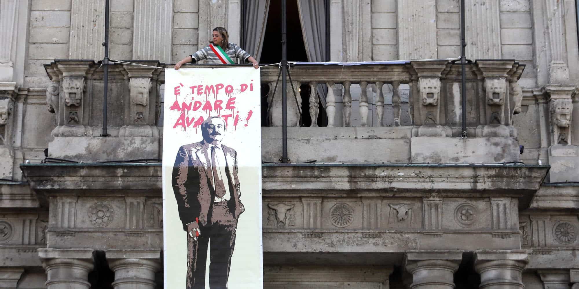 Πανό του Φαλκόνε, 30 χρόνια μετά τη δολοφονία του από τη μαφία