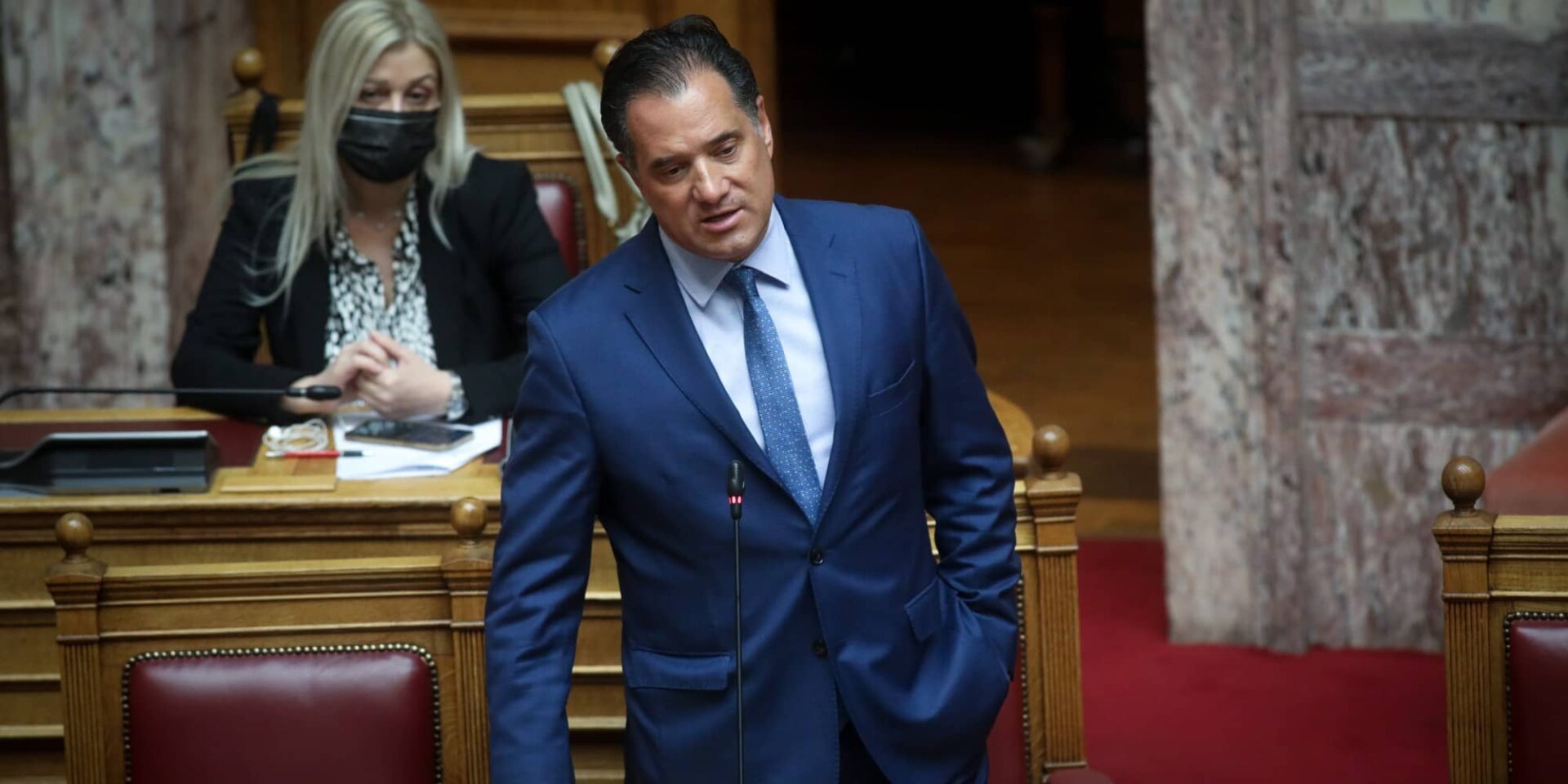 Ο υπουργός Ανάπτυξης και Επενδύσεων,  Άδωνις Γεωργιάδης
