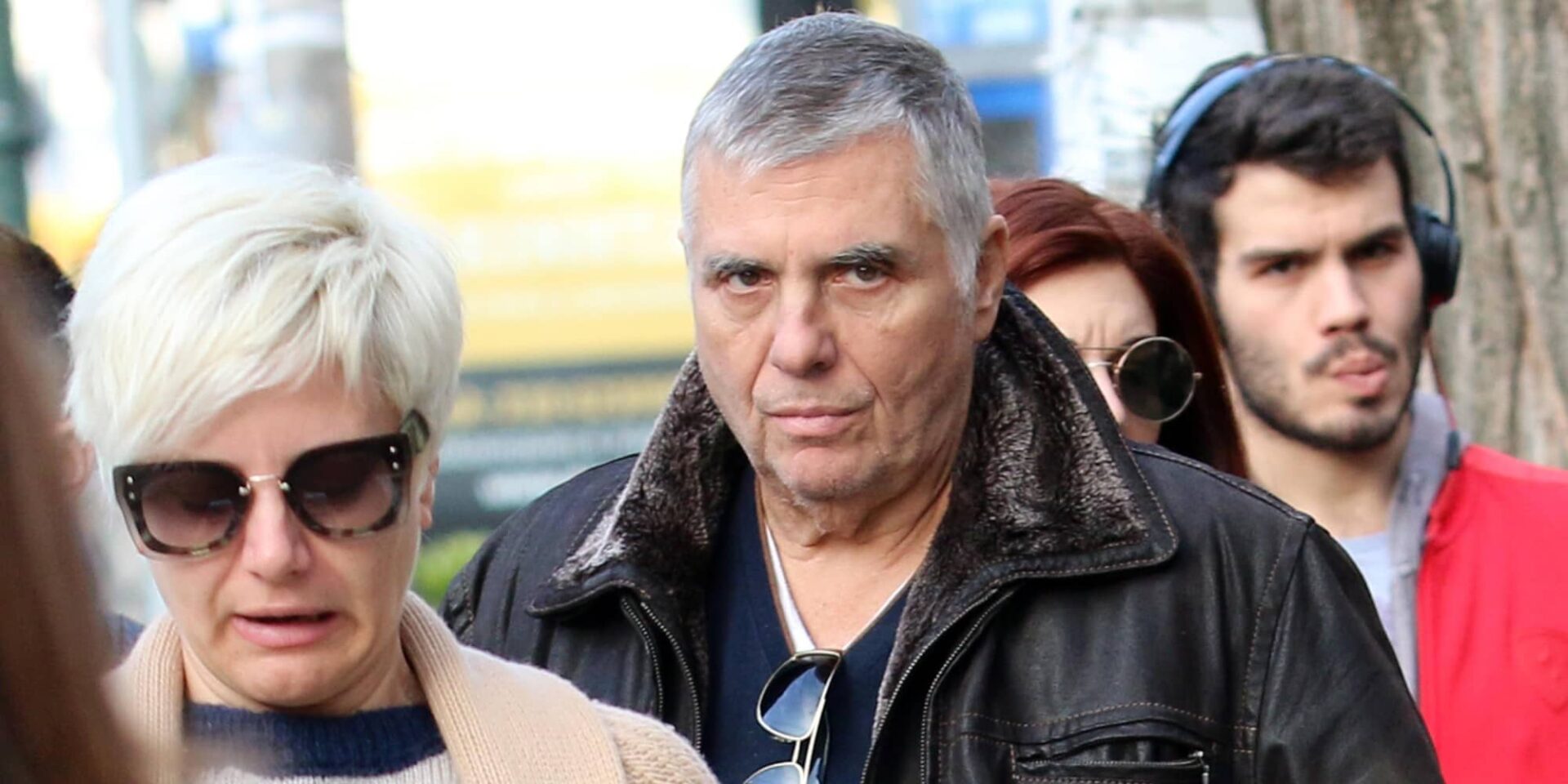 Ο Γιώργος Τράγκας με τη γυναίκα του Μαρία Καρρά