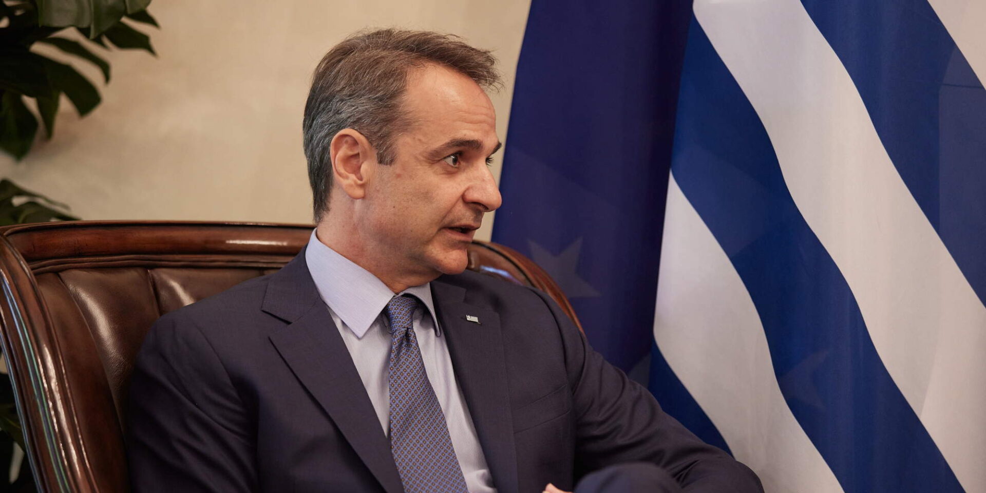 Ο Κυριάκος Μητσοτάκης στην Κύπρο