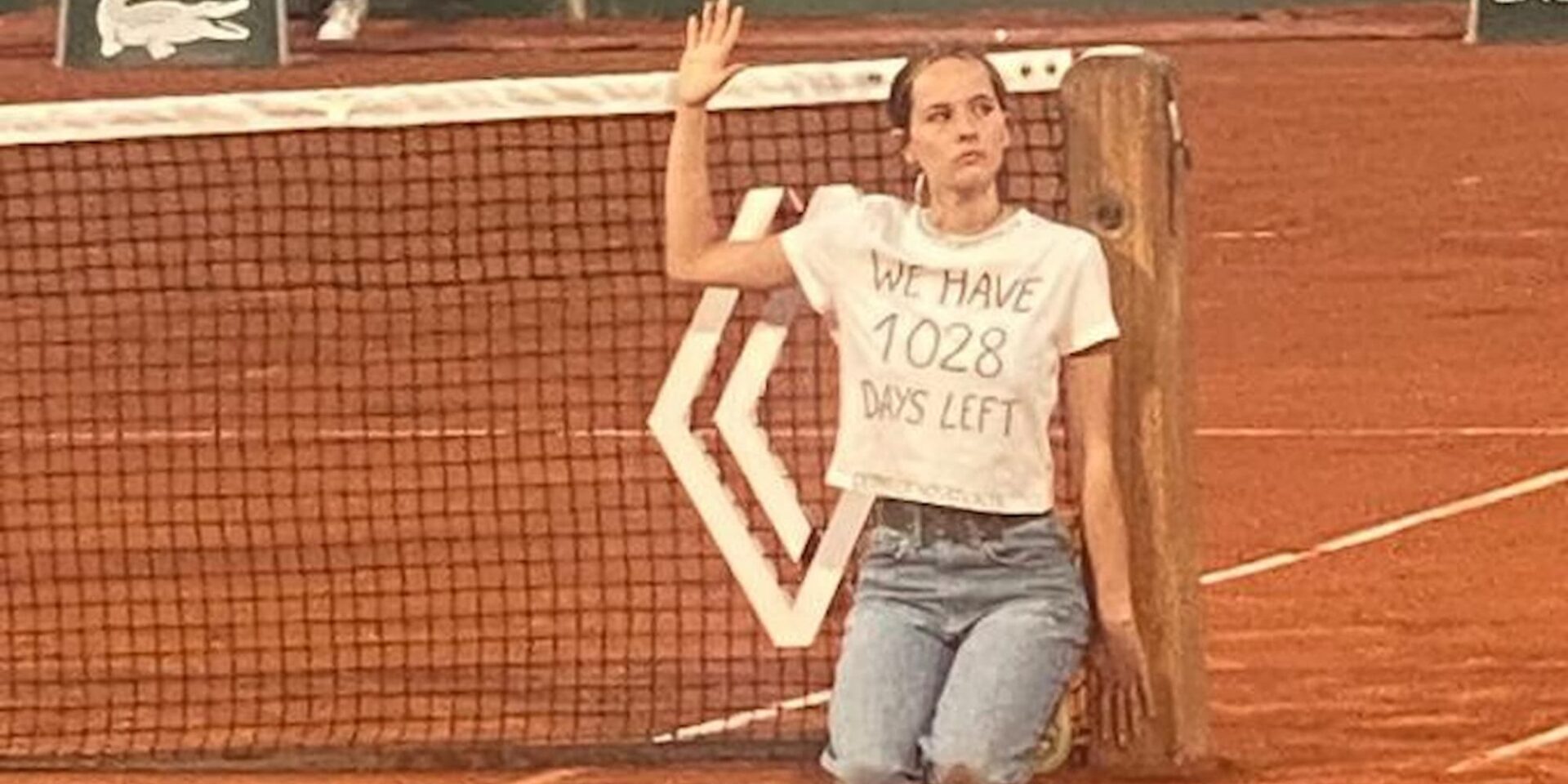 Διαμαρτυρία στο Roland Garros