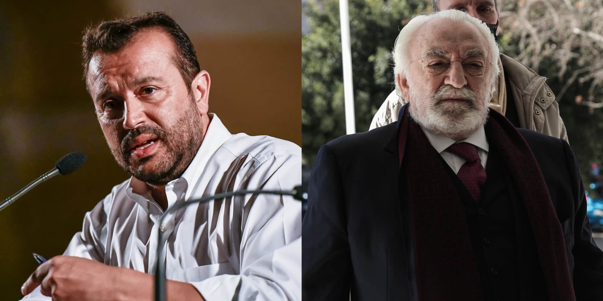 Ο πρώην υπουργός του ΣΥΡΙΖΑ Νίκος Παππάς και ο επιχειρηματίας Χρήστος Καλογρίτσας