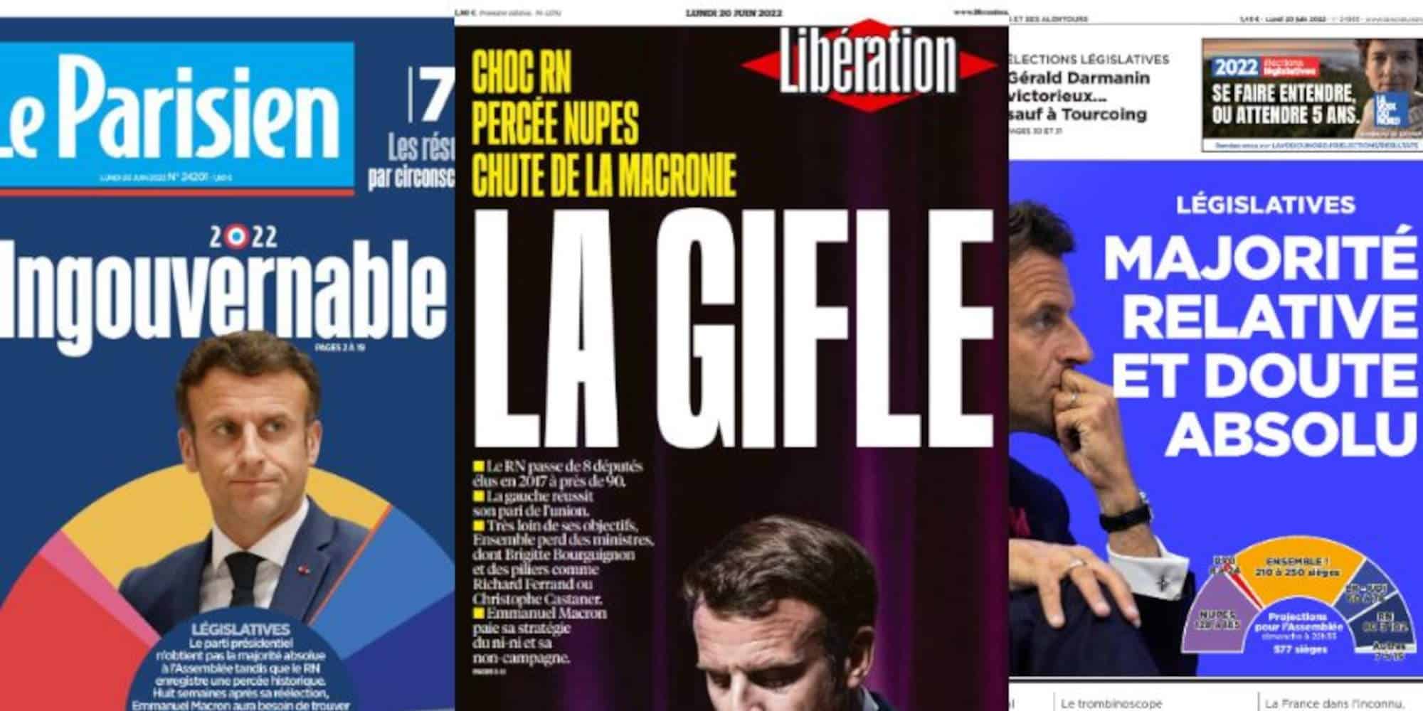 Πρωτοσέλιδα εφημερίδων στη Γαλλία μετά τον β' γύρο των εκλογών