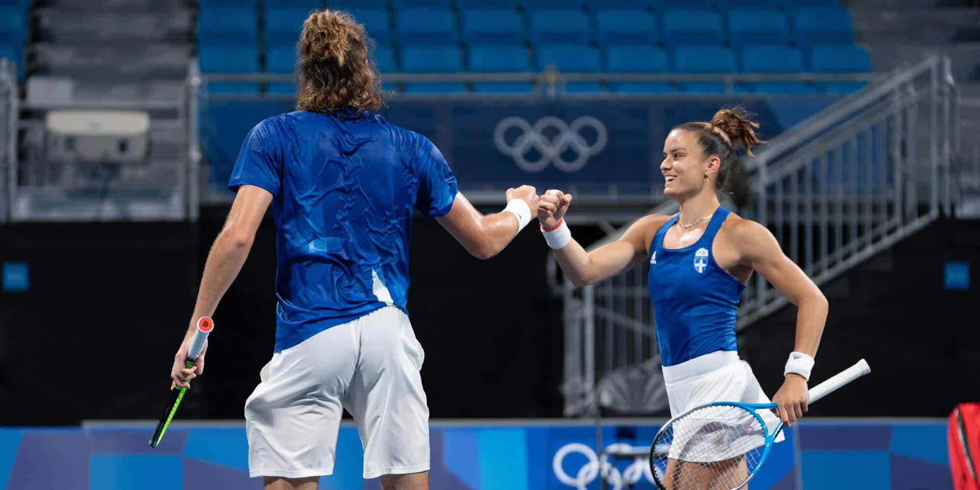 Οι αθλητές του τένις, Μαρία Σάκκαρη και Στέφανος Τσιτσιπάς