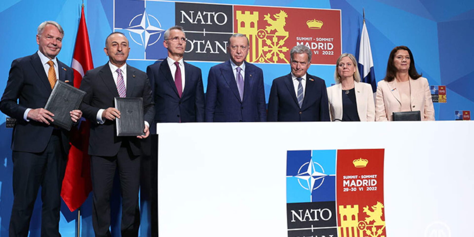 Η Τουρκία υπέγραψε μνημόνιο με τη Φινλανδία και τη Σουηδία πριν τη Σύνοδο Κορυφής του ΝΑΤΟ