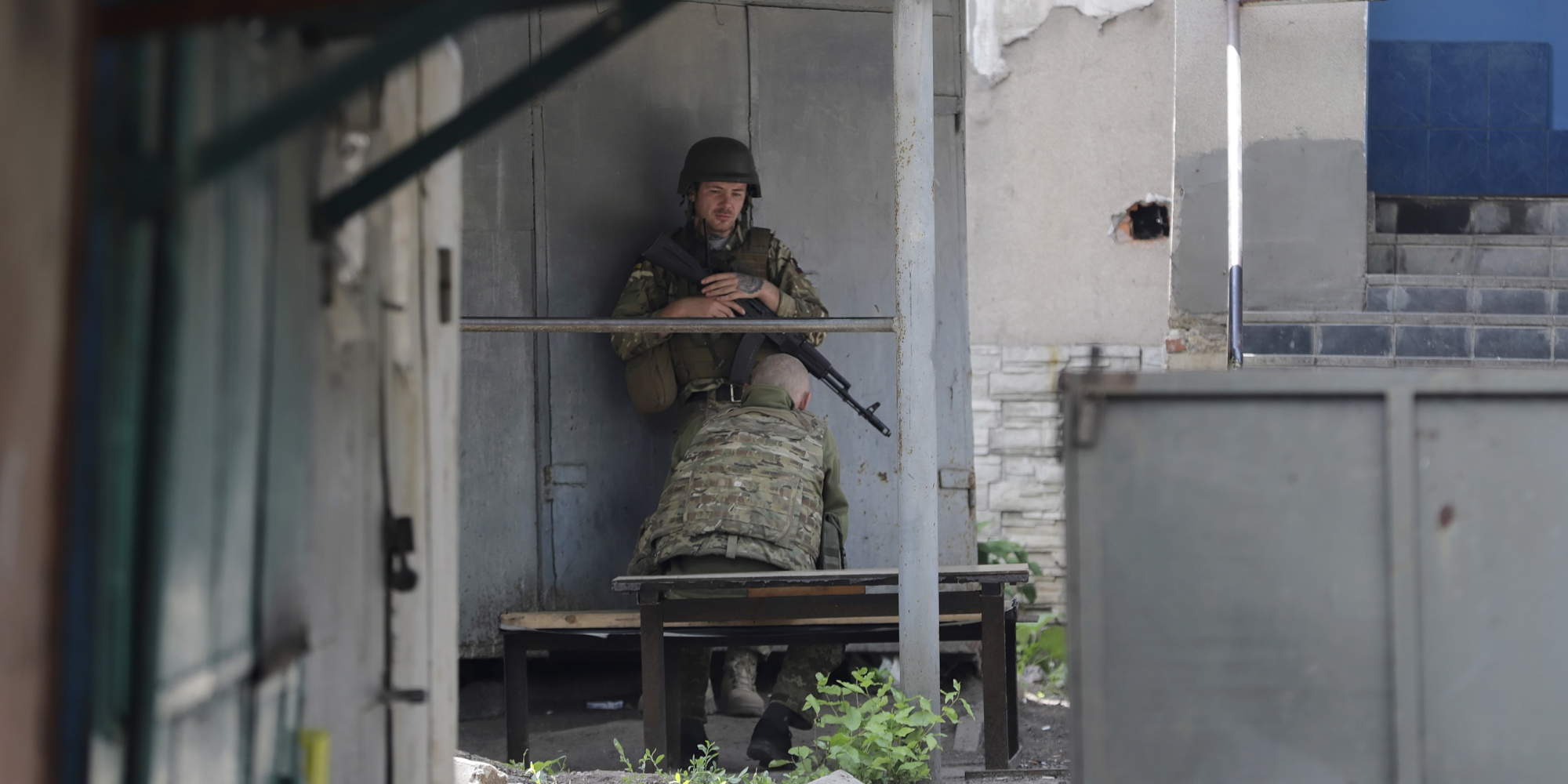 Στρατιώτης στο Ντονέτσκ στην Ανατολική Ουκρανία