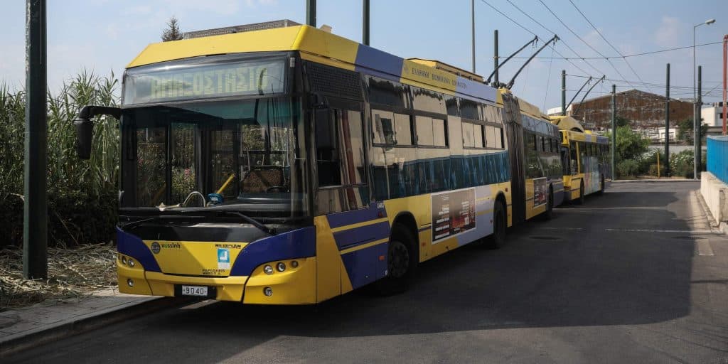 Λεωφορεία και τρόλεϊ στην Αθήνα - απεργία
