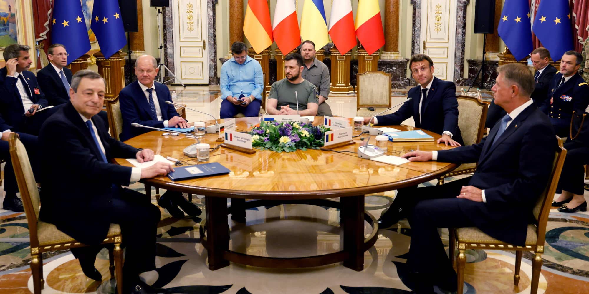 Ο Ζελένσκι με τους Ευρωπαίους ηγέτες