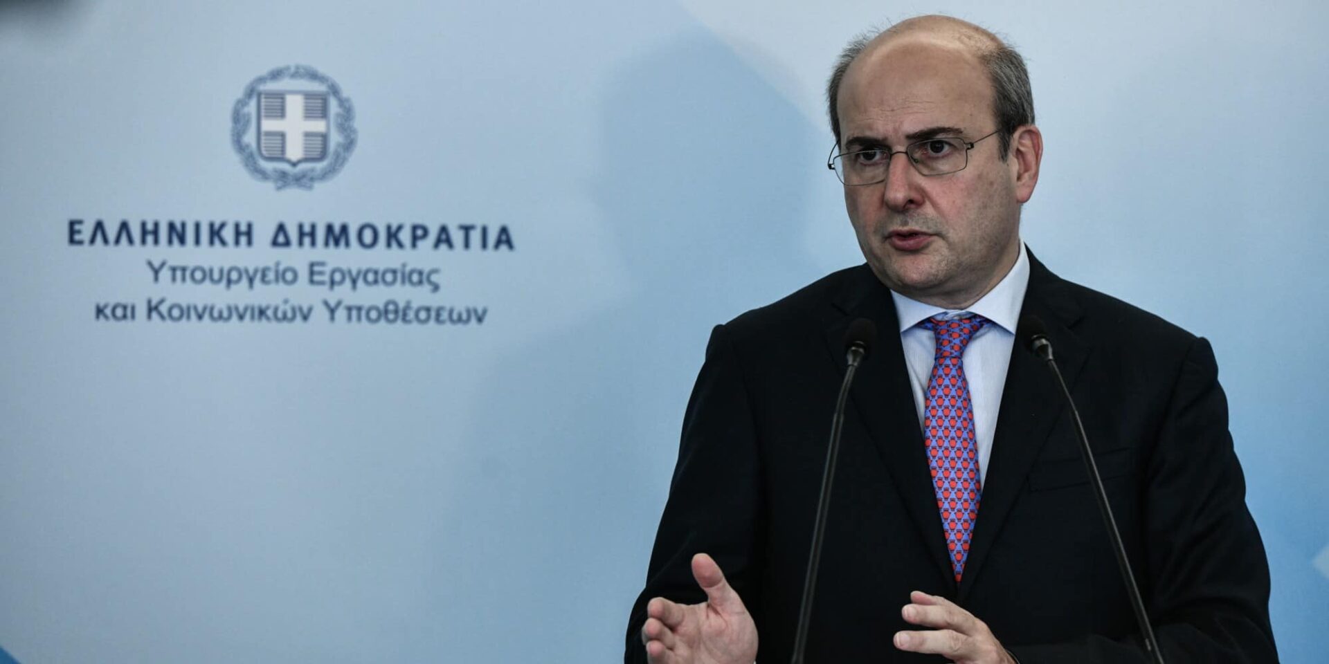 Ο υπουργός Εργασίας, Κωστής Χατζηδάκης