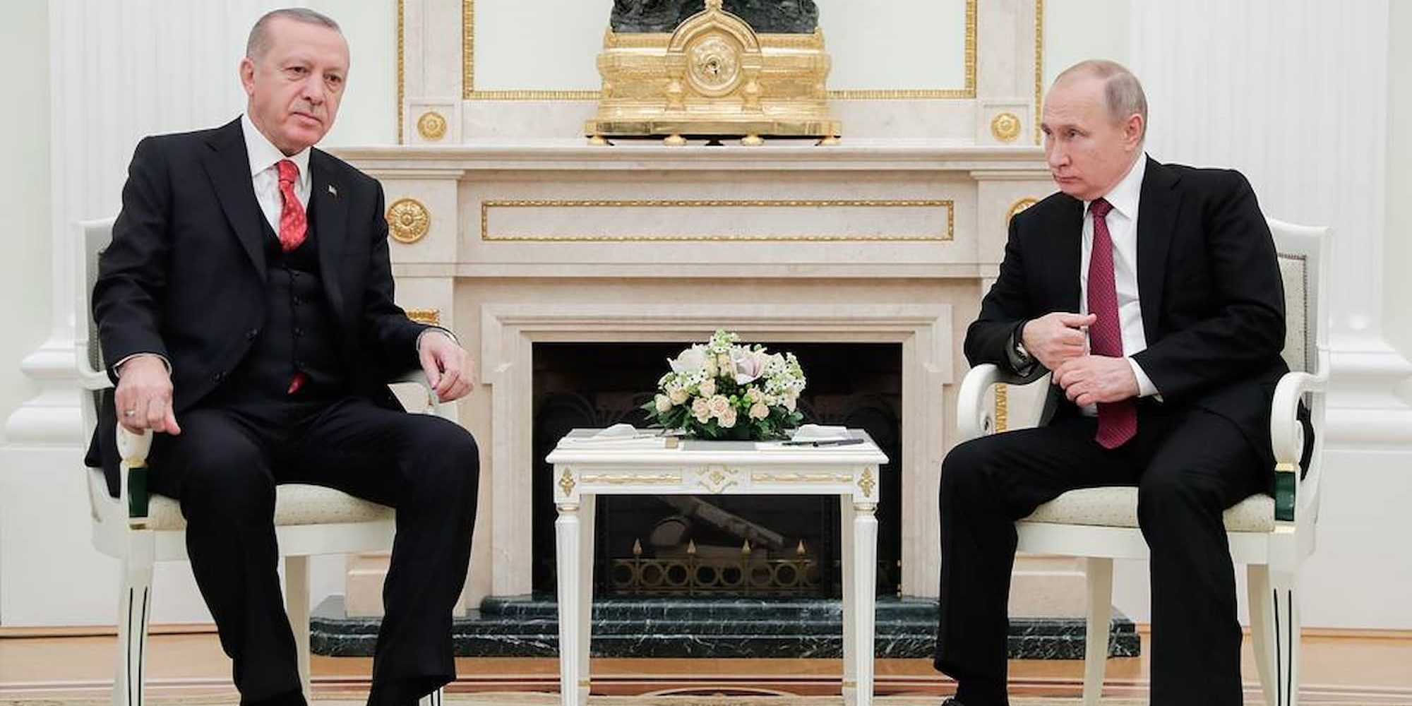 Ο Βλαντιμίρ Πούτιν με τον Ρετζέπ Ταγίπ Ερντογάν