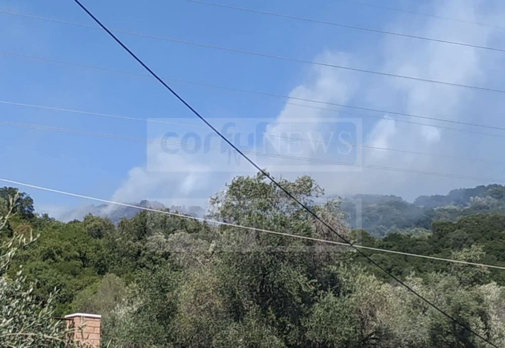 Η φωτιά στη νότια Κέρκυρα
