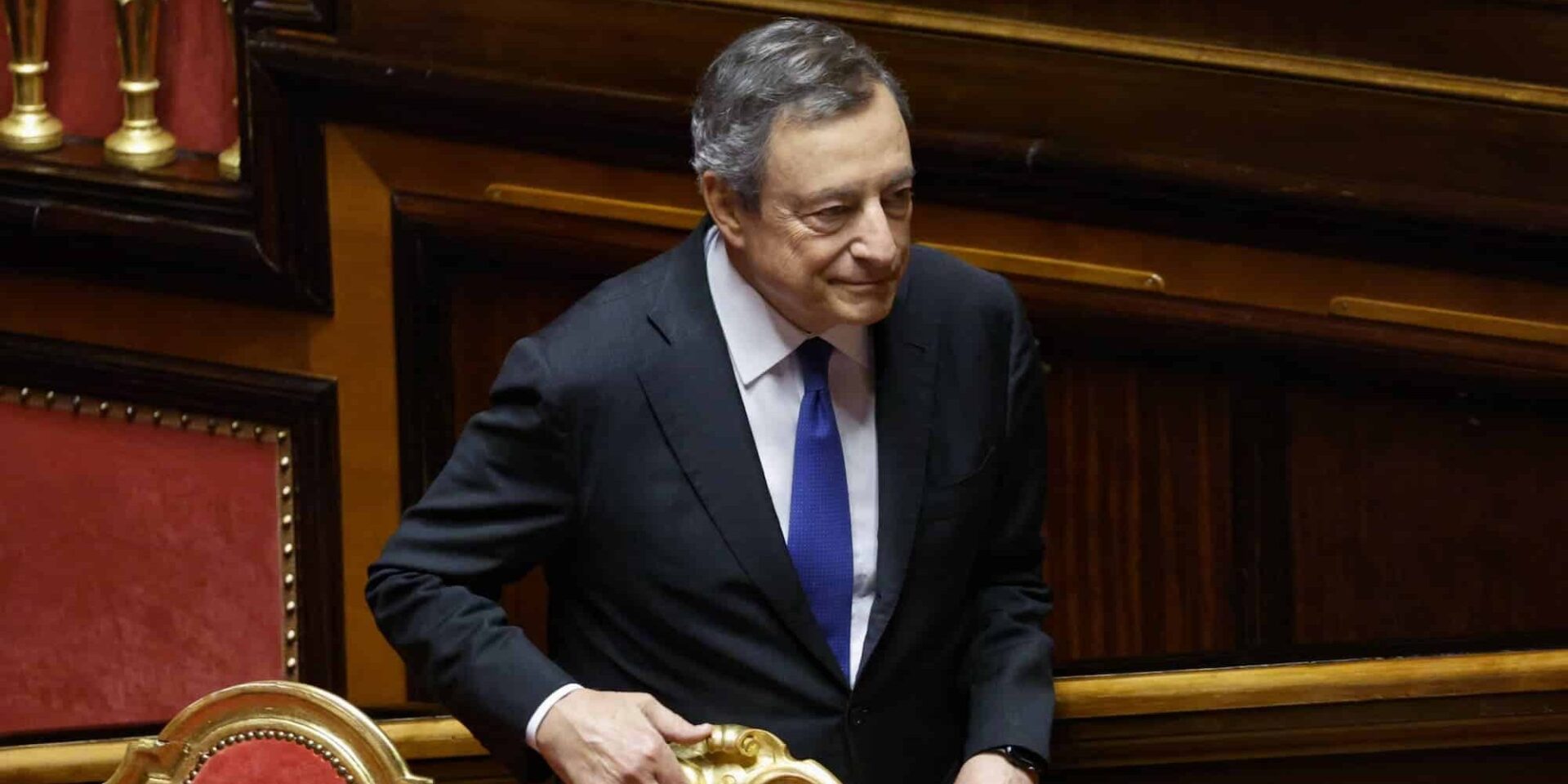 Ο Μάριο Ντράγκι στην ιταλική Γερουσία