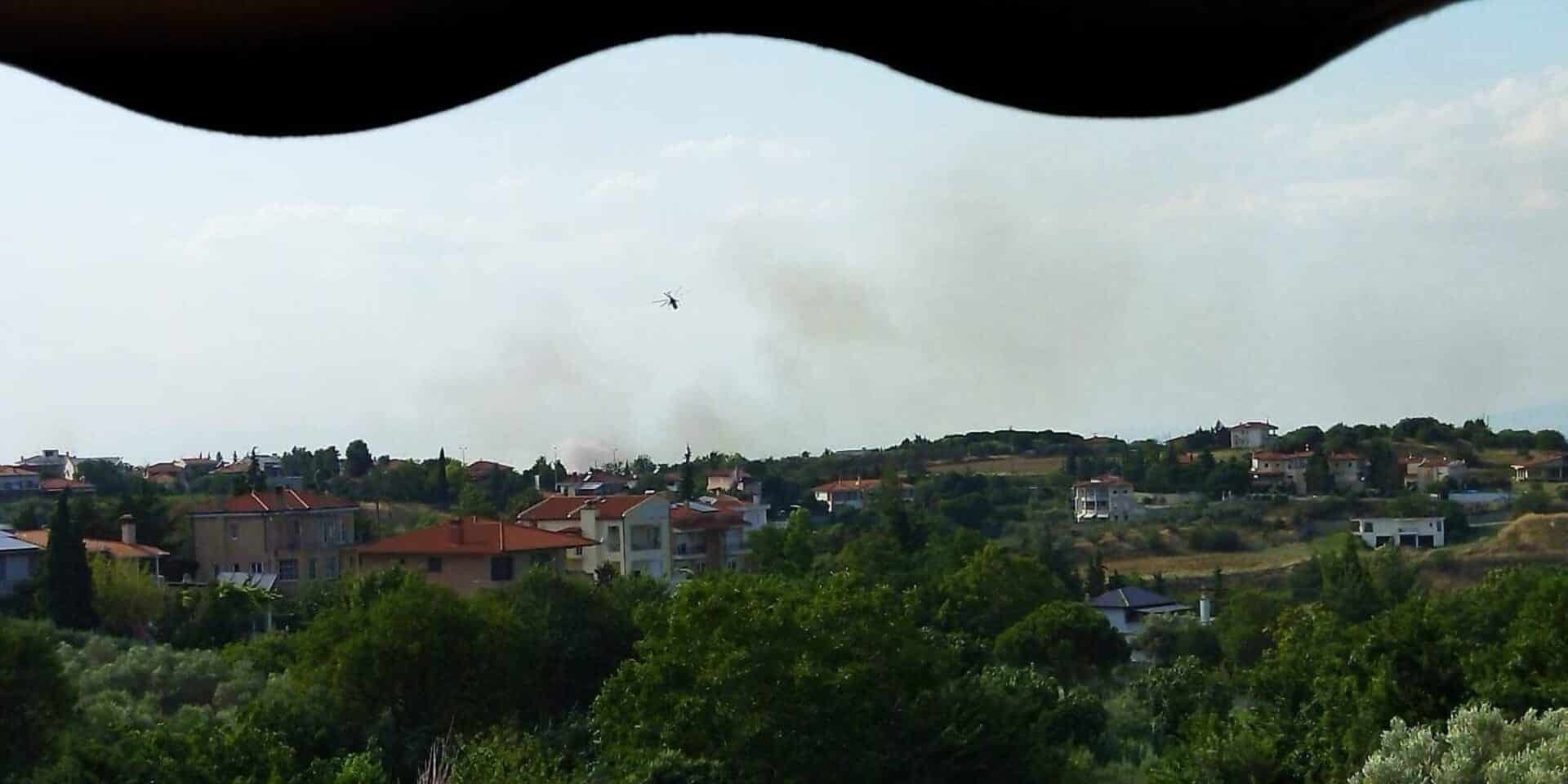 Φωτιά στην ανατολική Θεσσαλονίκη