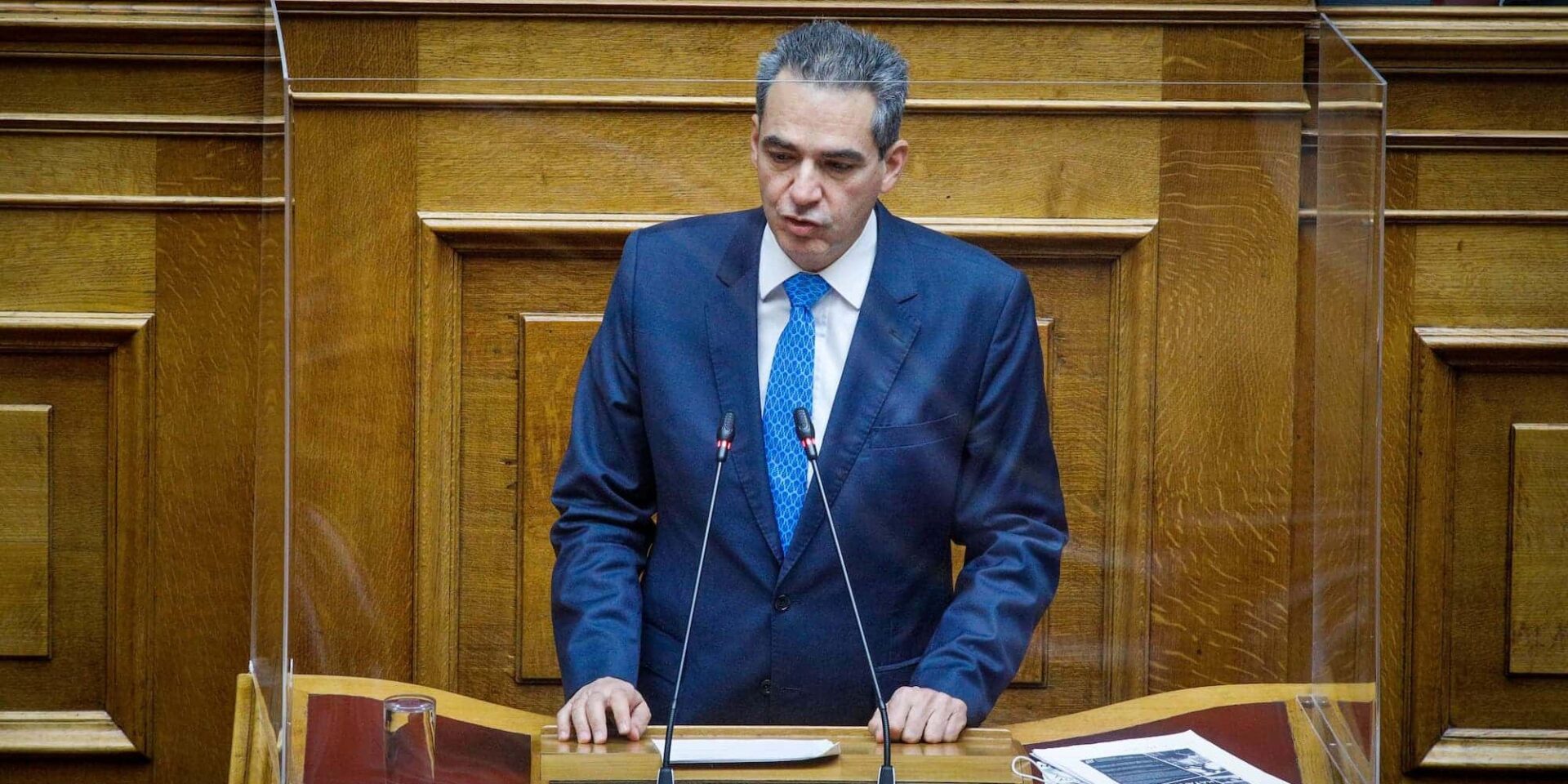 Ο υφυπουργός Παιδείας, Άγγελος Συρίγος