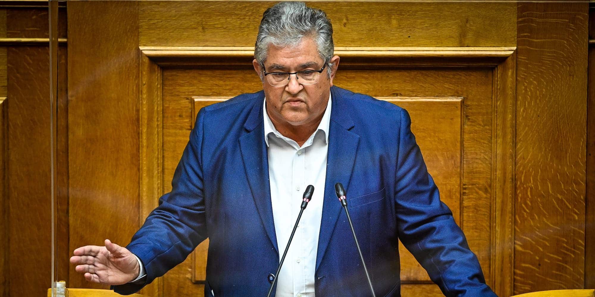 Ο Δημήτρης Κουτσούμπας στην δευτερολογία του στην Βουλή