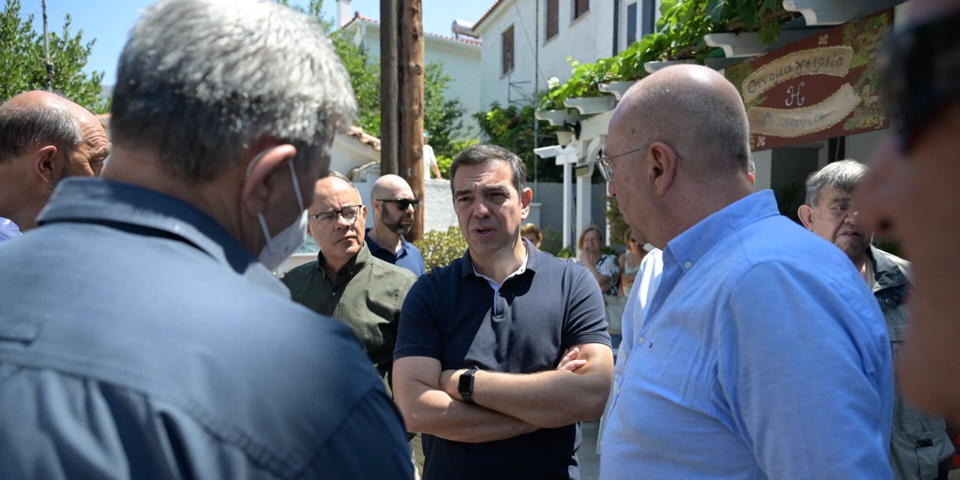 Ο Αλέξης Τσίπρας σε παλιότερη περιοδεία στη Σάμο