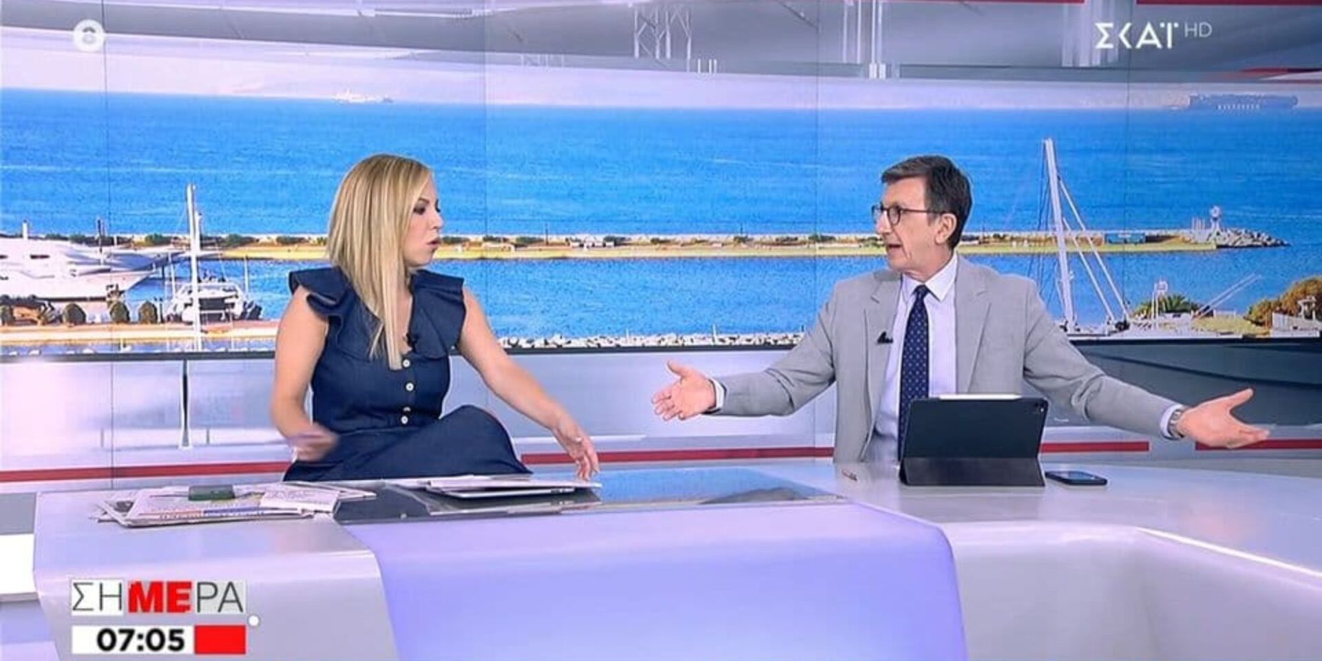 Ο Άρης Πορτοσάλτε στην εκπομπή στον ΣΚΑΙ