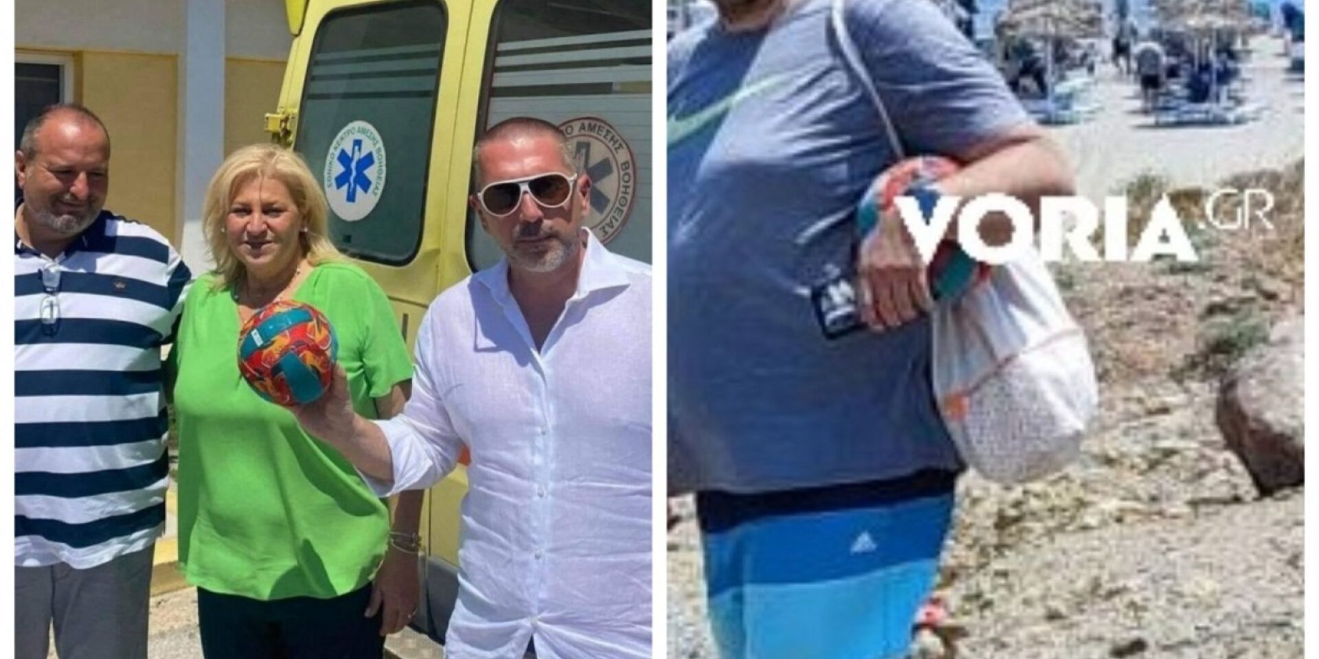 Οι γονείς του 30χρονου και η μπάλα που τον έσωσε
