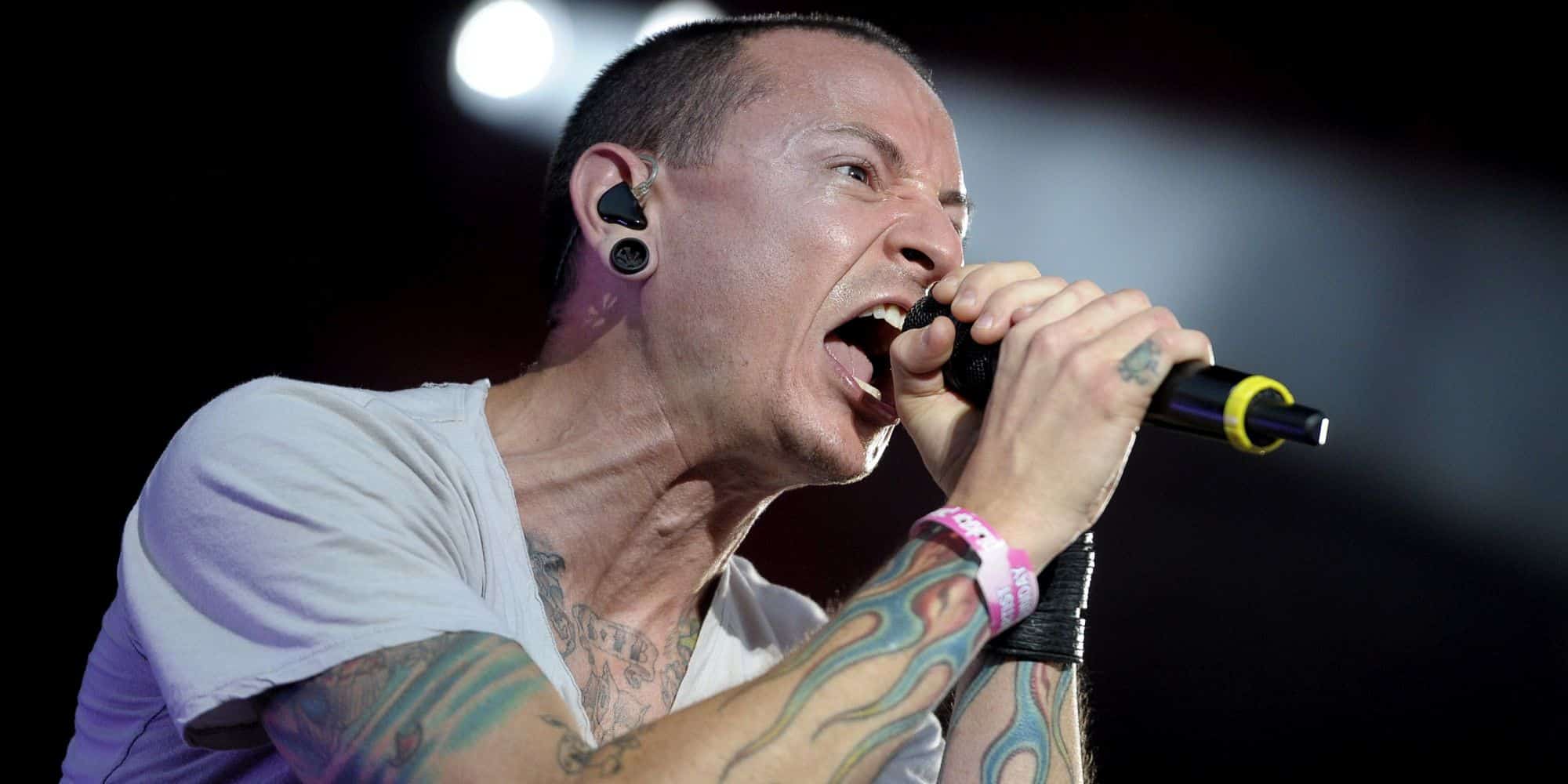 Ο Chester Bennington σε συναυλία των Linkin Park