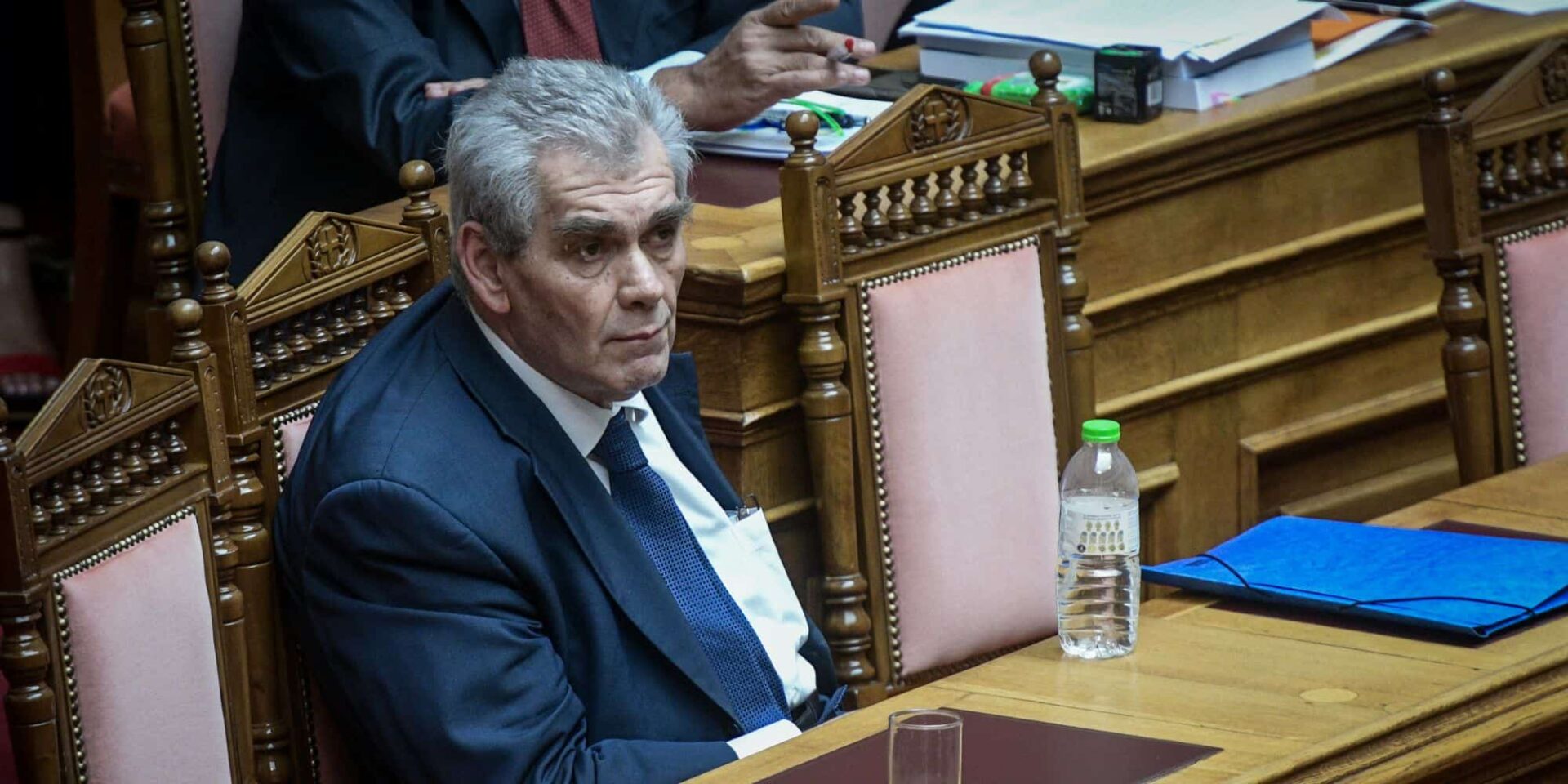 Ο Δημήτρης Παπαγγελόπουλος στη Βουλή