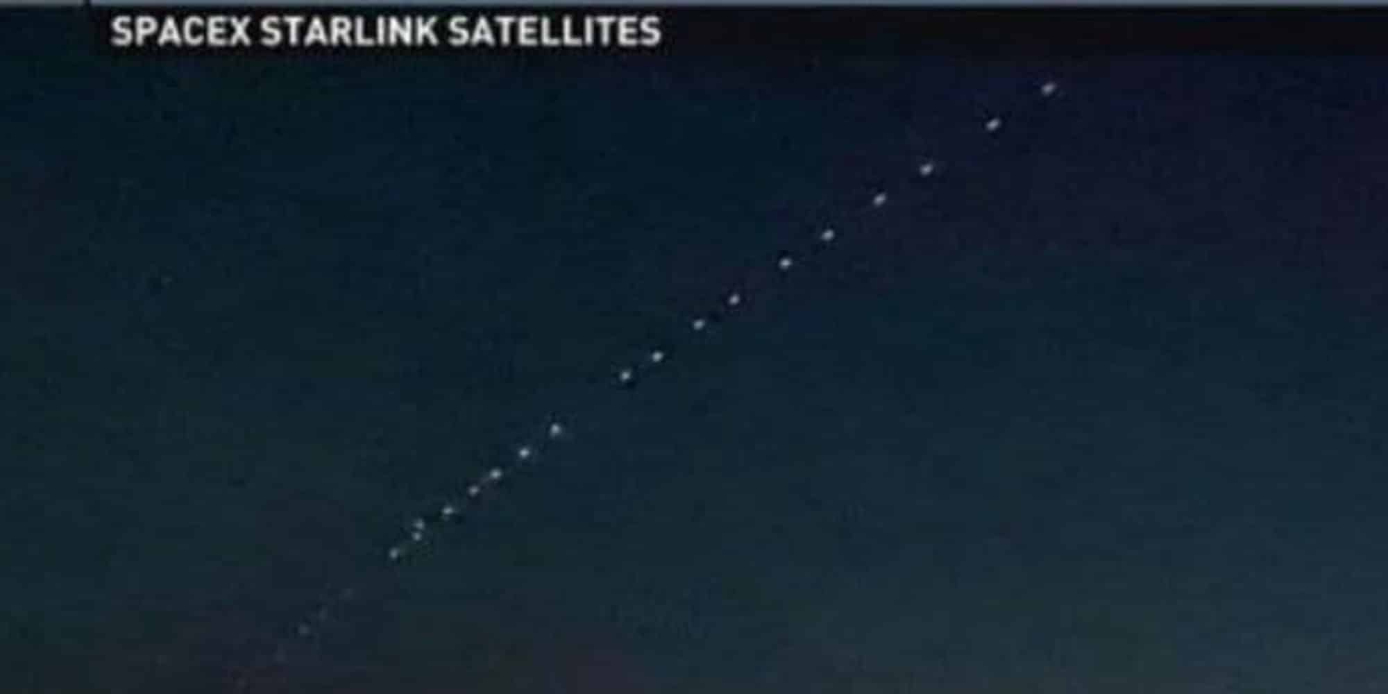 Οι δορυφόροι της Starlink SpaceX του Έλον Μάσκ