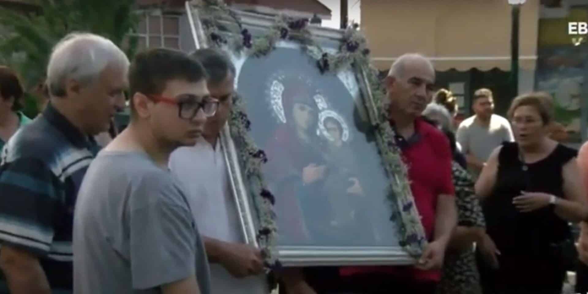 Λιτανεία έκαναν οι κάτοικοι της Δαδιάς στον Έβρο