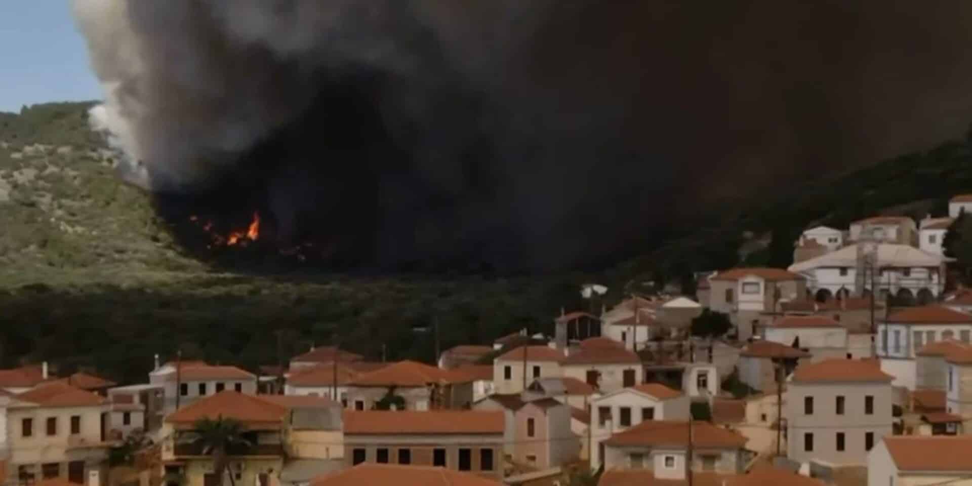 Η φωτιά στη Λέσβο
