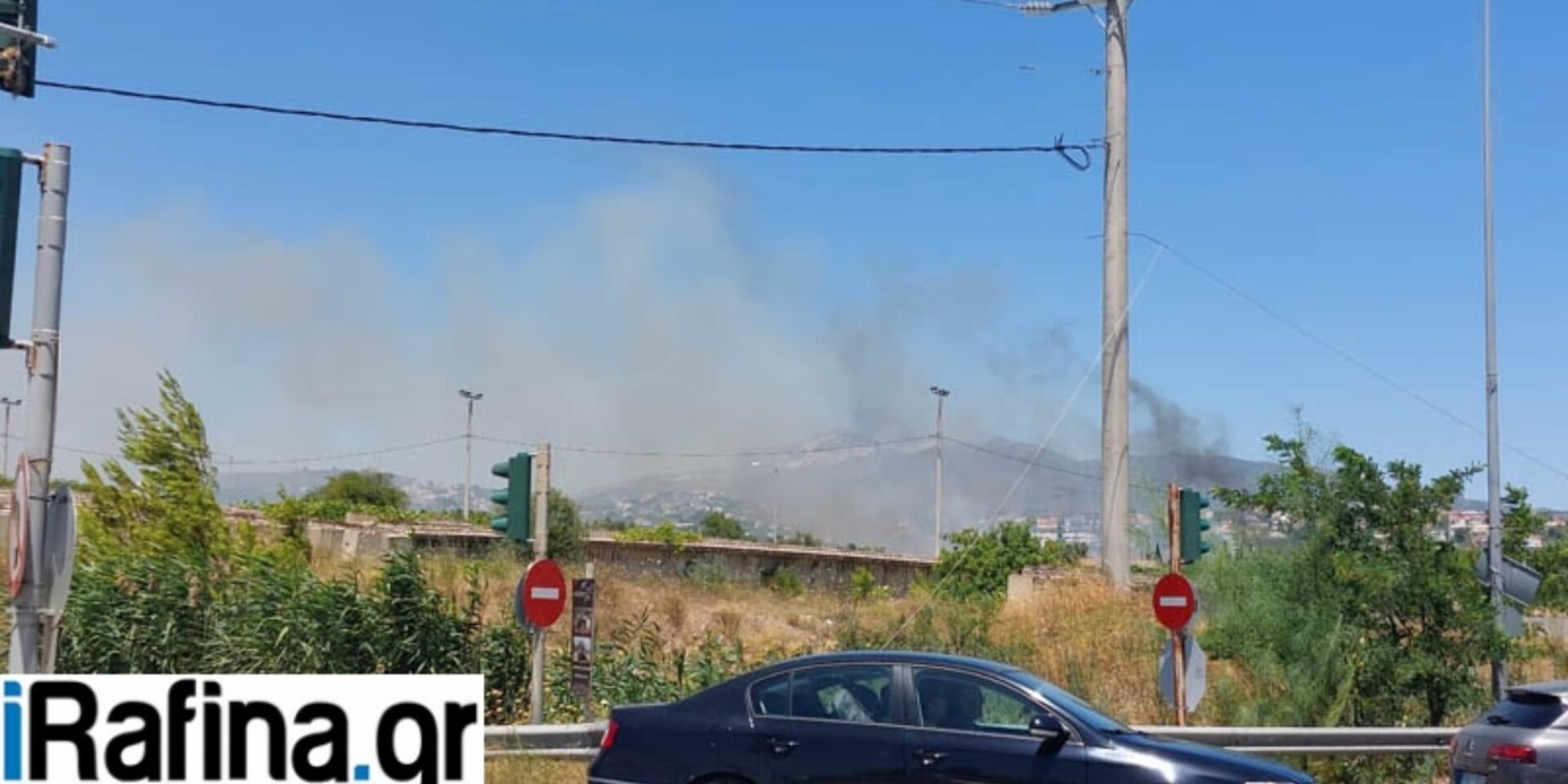 Εικόνα από τη φωτιά στο Πικέρμι
