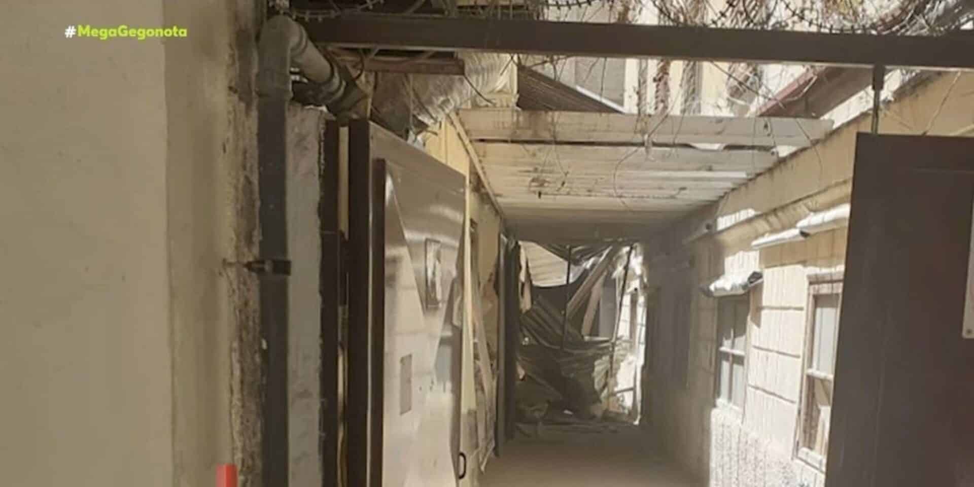 Σκηνή από την κατάρρευση της οροφής του σινεμά ideal
