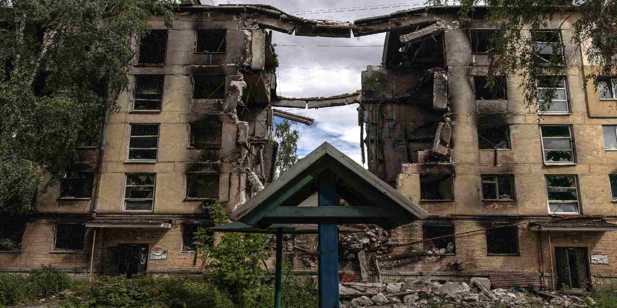 Κατεστραμμένα κτίρια στο Κίεβο