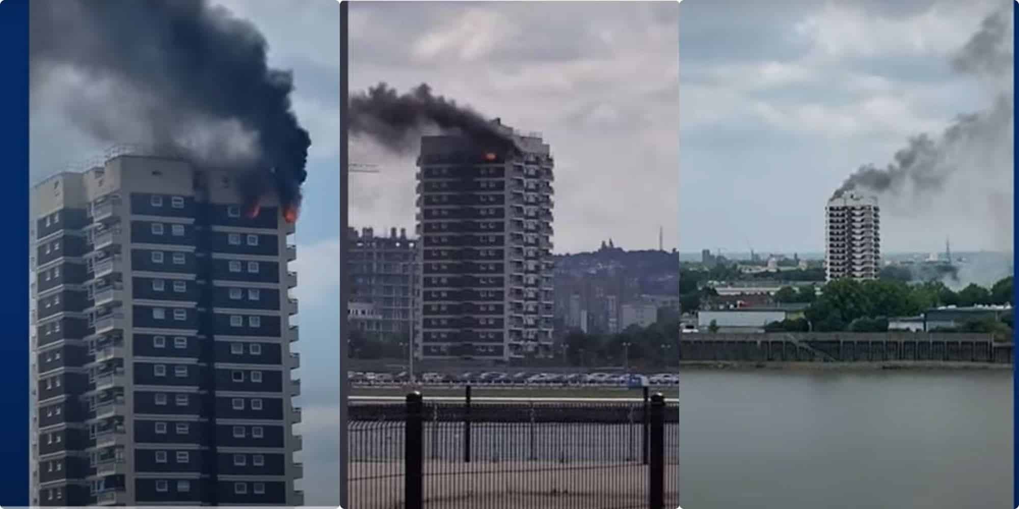 Φωτιά ξέσπασε σε ουρανοξύστη στο Λονδίνο