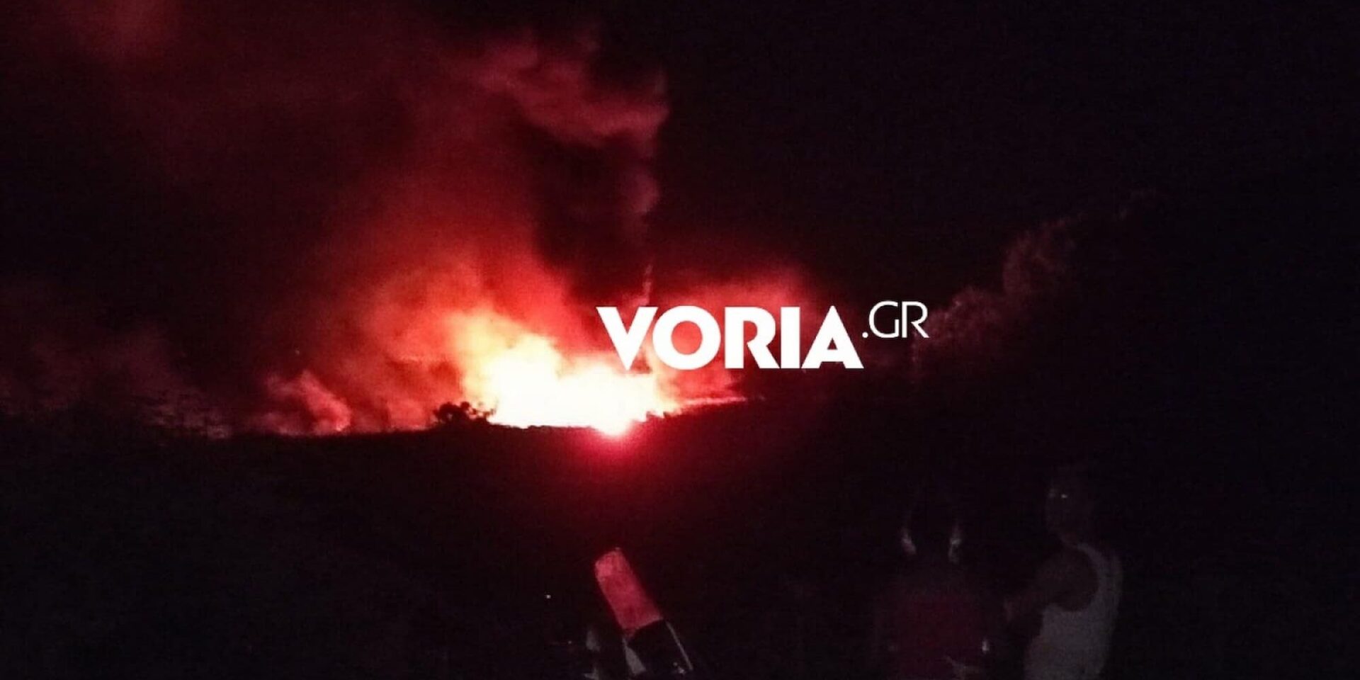 Το σημείο που έπεσε το αεροσκάφος στην Καβάλα