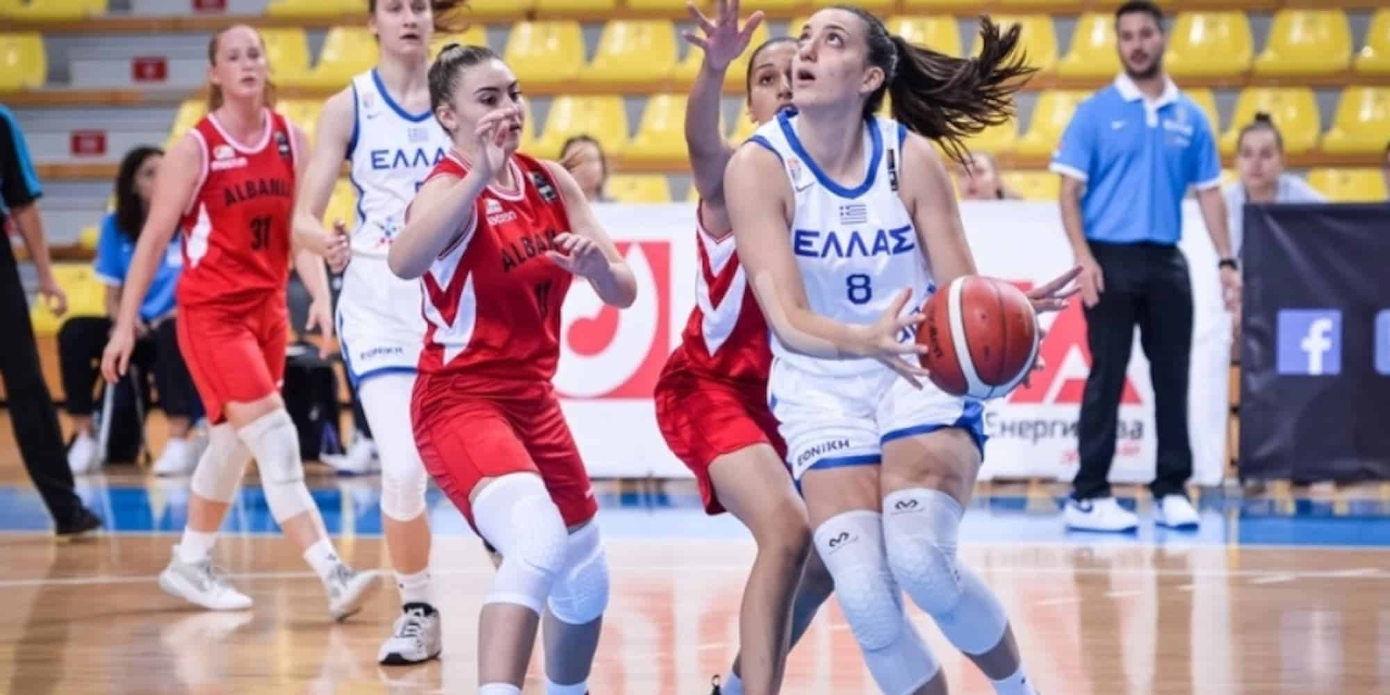 Η Ελλάδα συνέτριψε την Αλβανία στο Eurobasket Γυναικών U20