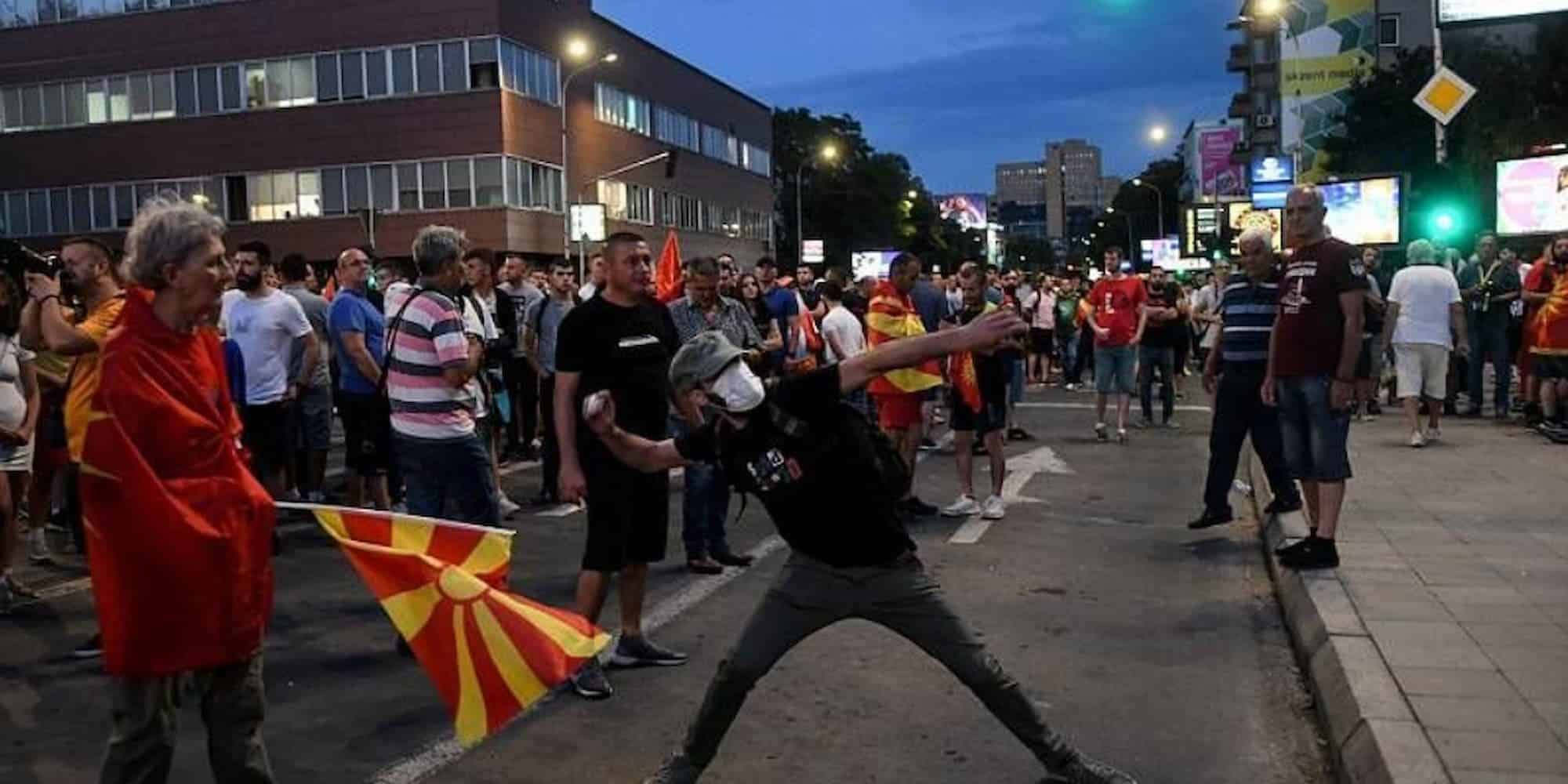 Βίαιες συγκρούσεις στη Βόρεια Μακεδονία