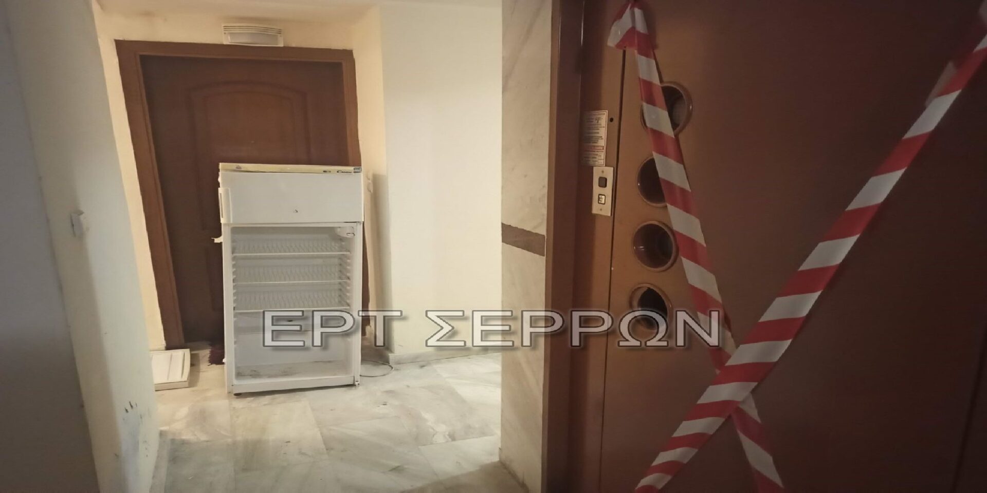 Το ψυγείο το οποίο προσπάθησε να μεταφέρει ο άτυχος 26χρονο στις Σέρρες
