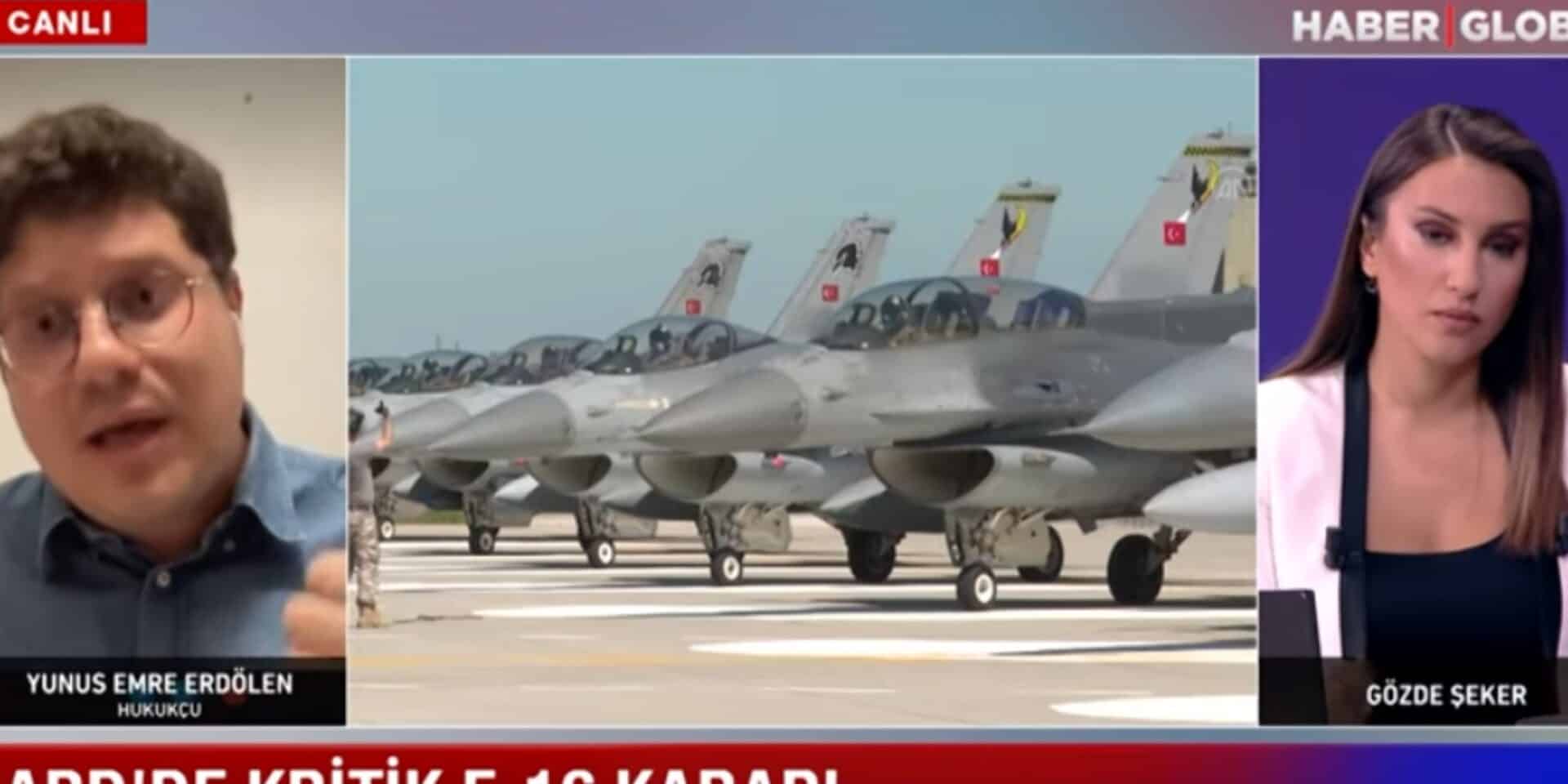 Εικόνα από τουρκικό πάνελ που γίνεται η συζήτηση για τα F-16