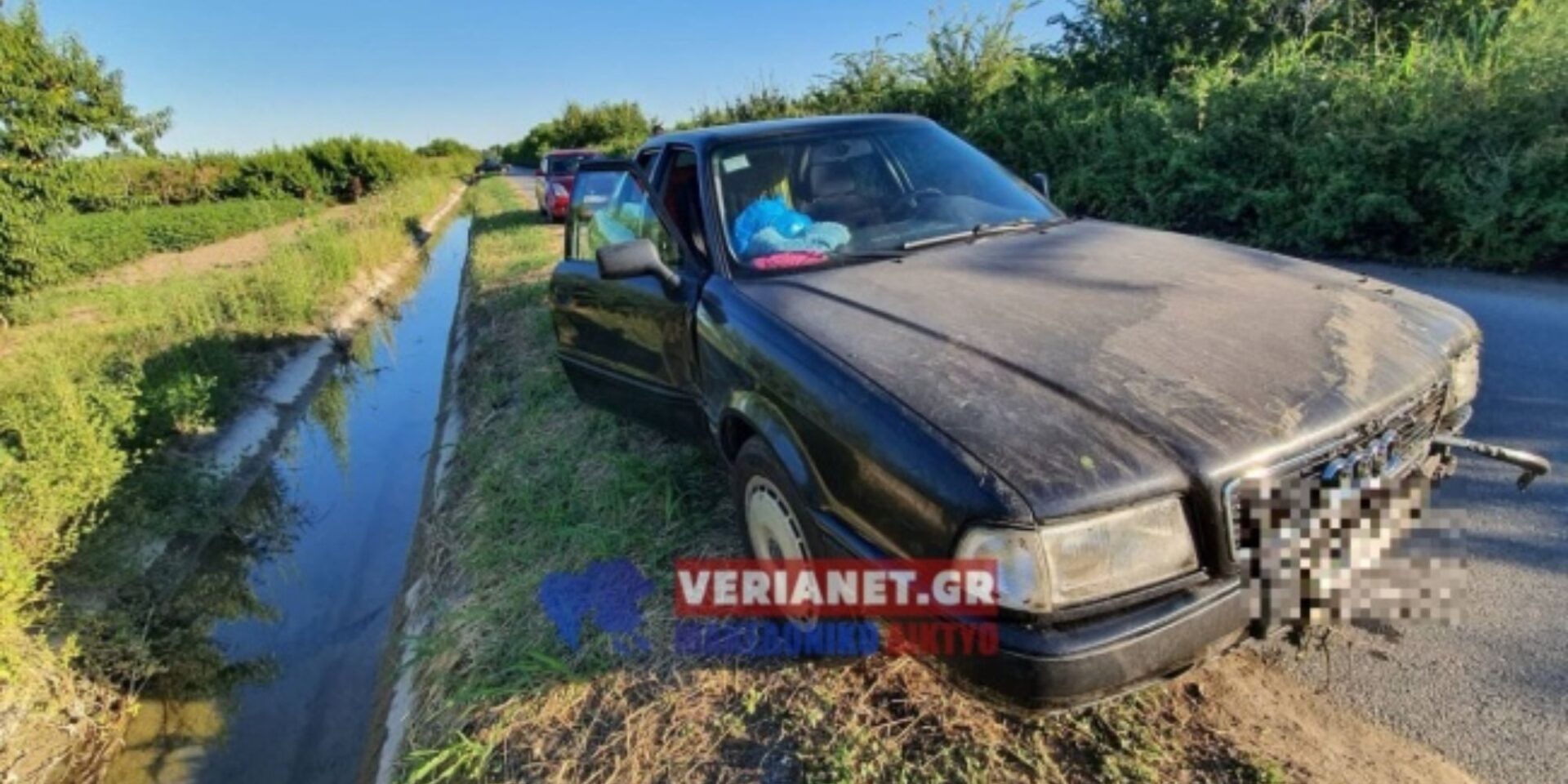 Εικόνα από το τροχαίο στην Ημαθία