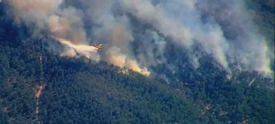 Ελληνικά Canadair επιχειρούν στις μεγάλες δασικές πυρκαγιές στη Γαλλία