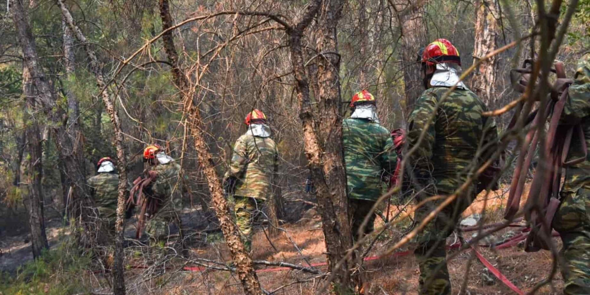 Δυνάμεις του στρατού στη φωτιά στον Έβρο