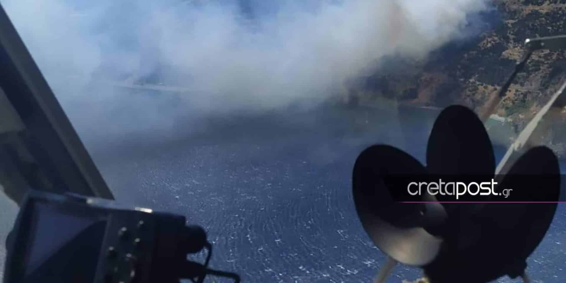 Εκκενώνεται το χωριό Μέλαμπες Αγίου Βασιλείου στο Ρέθυμνο
