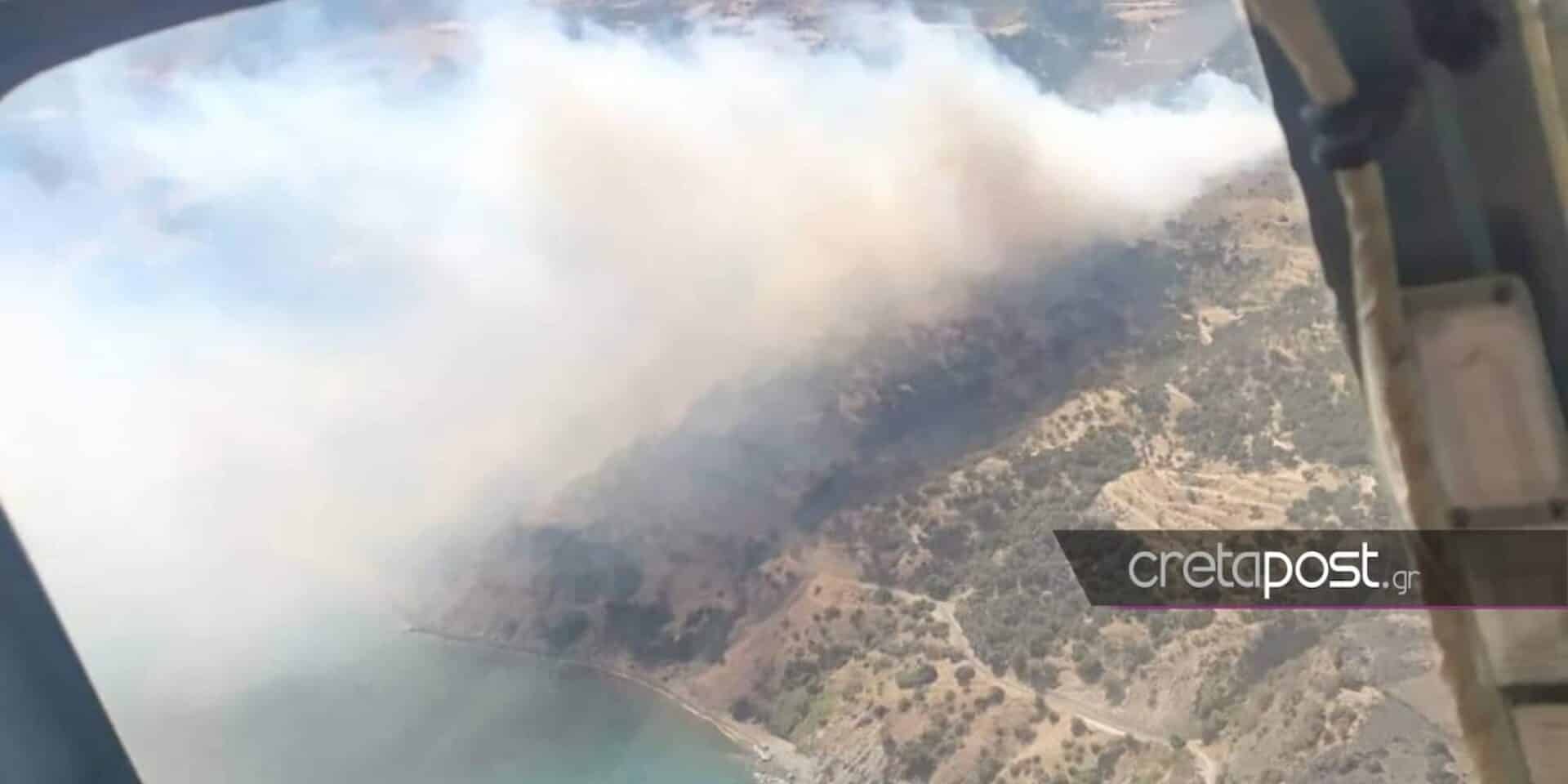 Τραυματίες από τη φωτιά στο Ρέθυμνο
