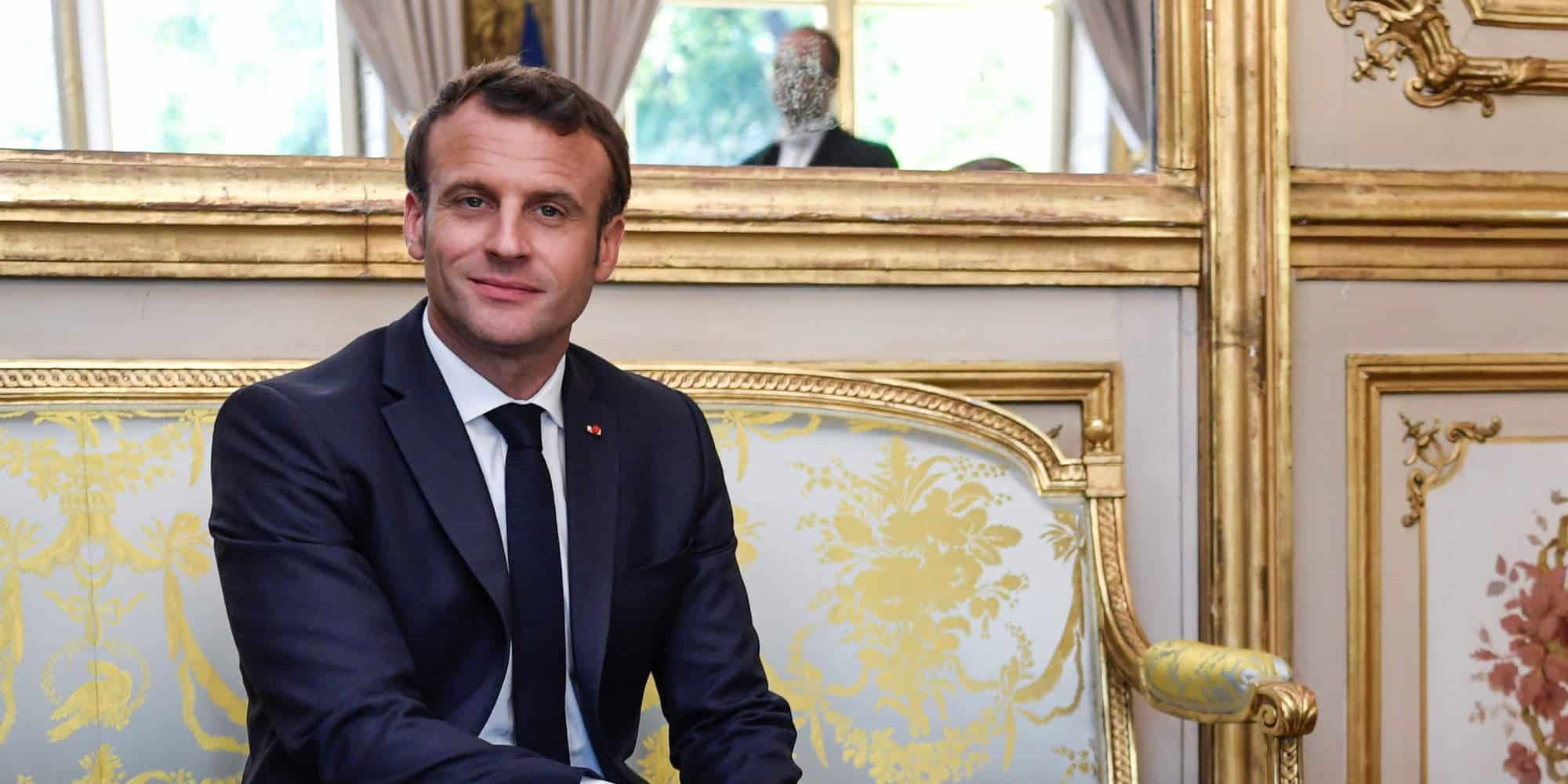 Ο Γάλλος πρόεδρος Εμανουέλ Μακρόν στο Ελιζέ