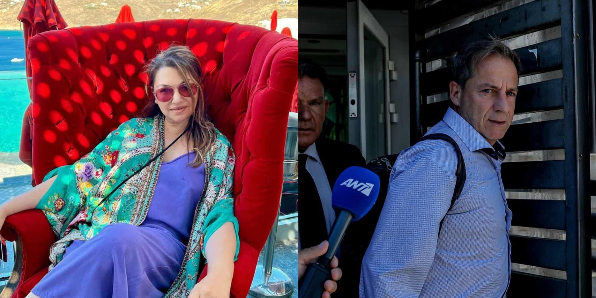 Η Καίτη Γαρμπή και ο Δημήτρης Λιγνάδης