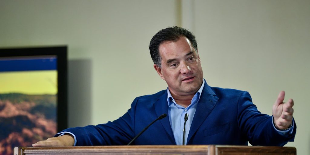 Ο υπουργός Ανάπτυξης και Επενδύσεων,  Άδωνις Γεωργιάδης