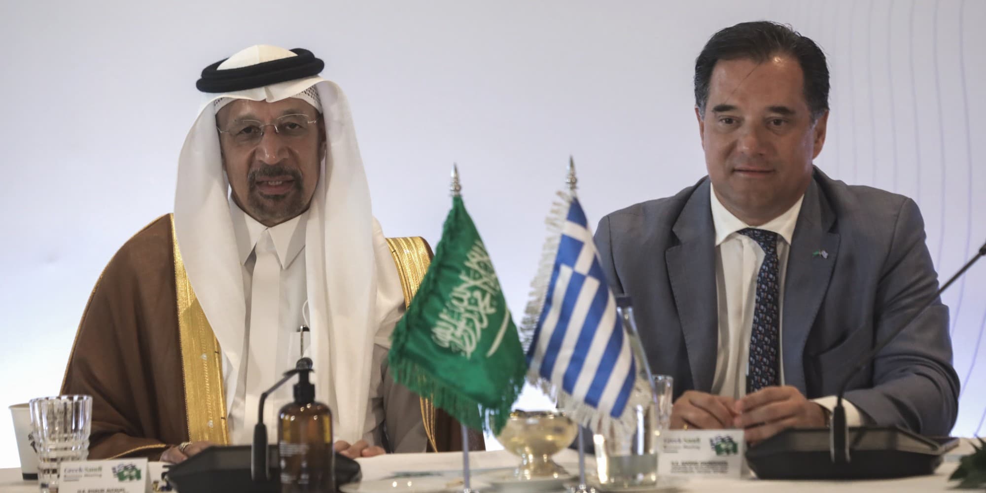 Ο Γεωργιάδης σε επιχειρηματική συνάντηση στο πλαίσιο της επίσκεψης του Πρίγκιπα-Διαδόχου της Σαουδικής Αραβίας στην Αθήνα